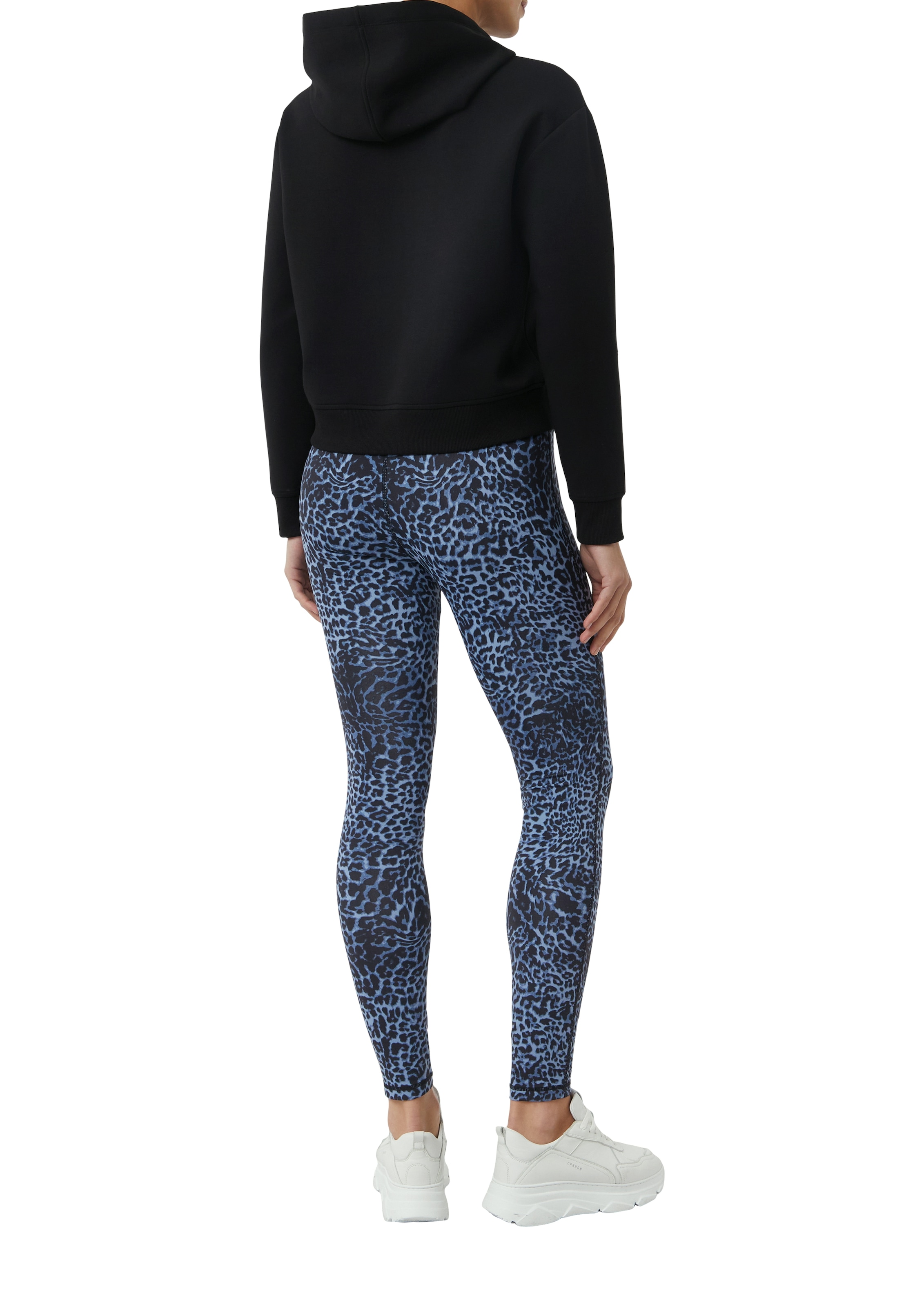 comma casual identity Kapuzensweatshirt, cropped, casual, mit Kapuze, Baumwollmischung