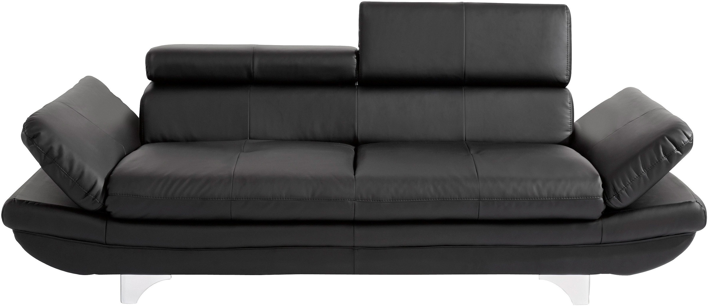 COTTA Polstergarnitur »Enterprise« Set,  Set bestehend aus: 2-Sitzer mit Kopfteilverstellung & Hocker