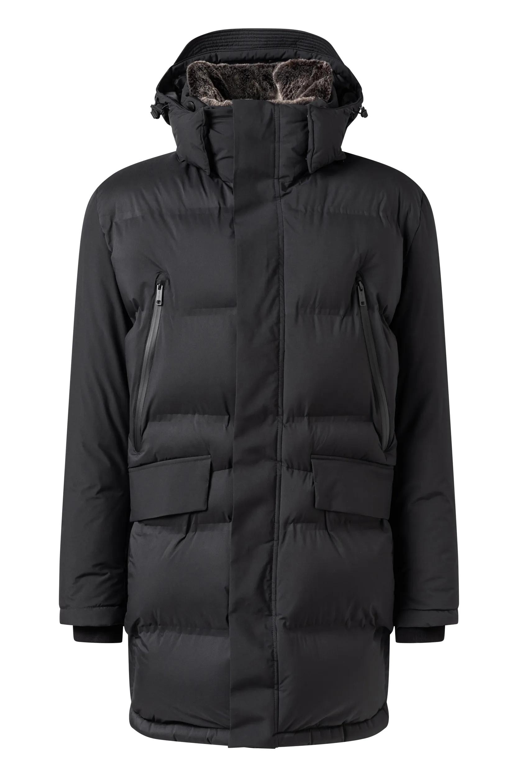 Strellson Parka »Ambience« mit Kapuze Regular Fit Langlebiges Techmaterial abnehmbare Details