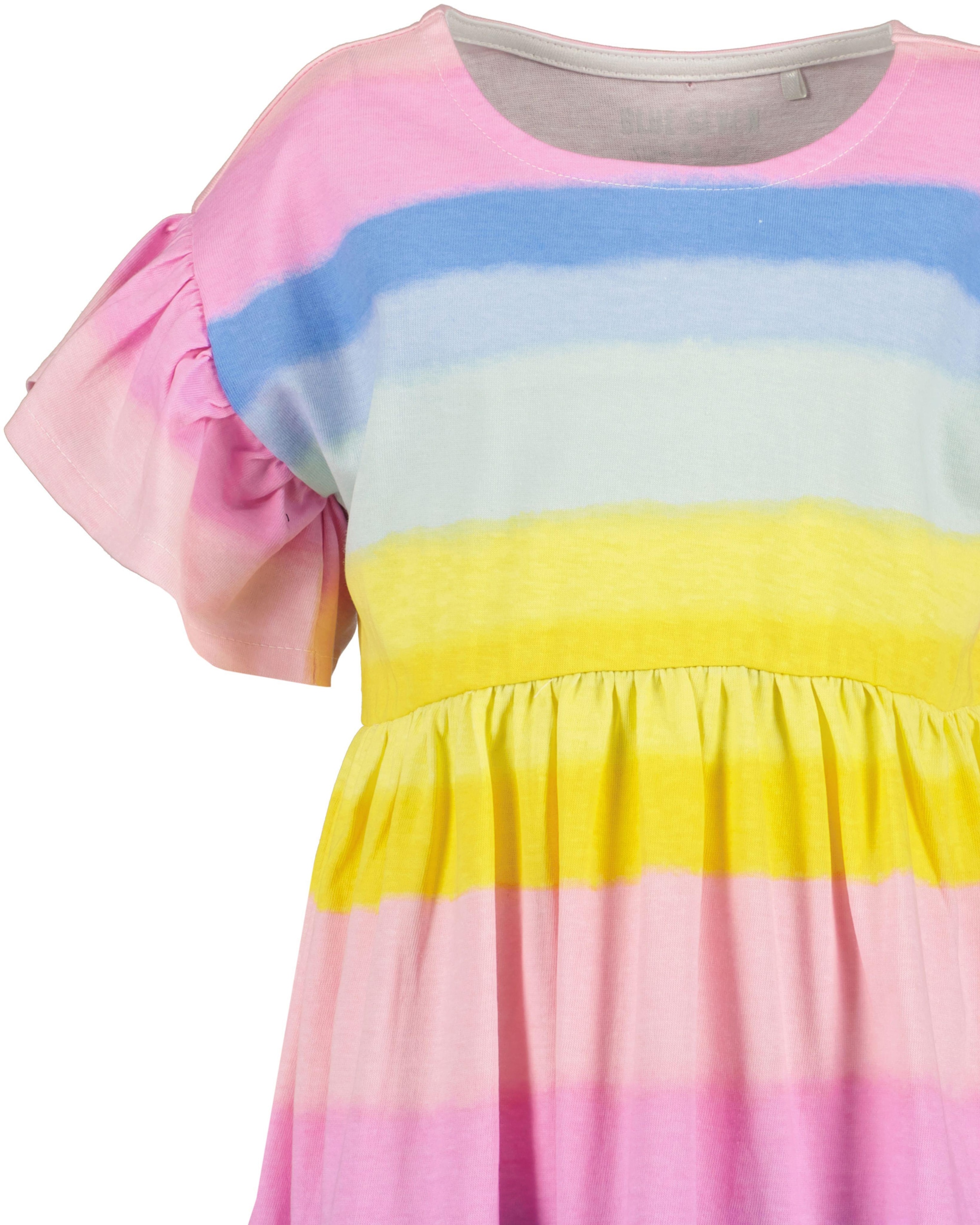 Blue Seven Sweatkleid 1 tlg. tlg. mit süßem Volants an den leicht überschnittenen Schultern