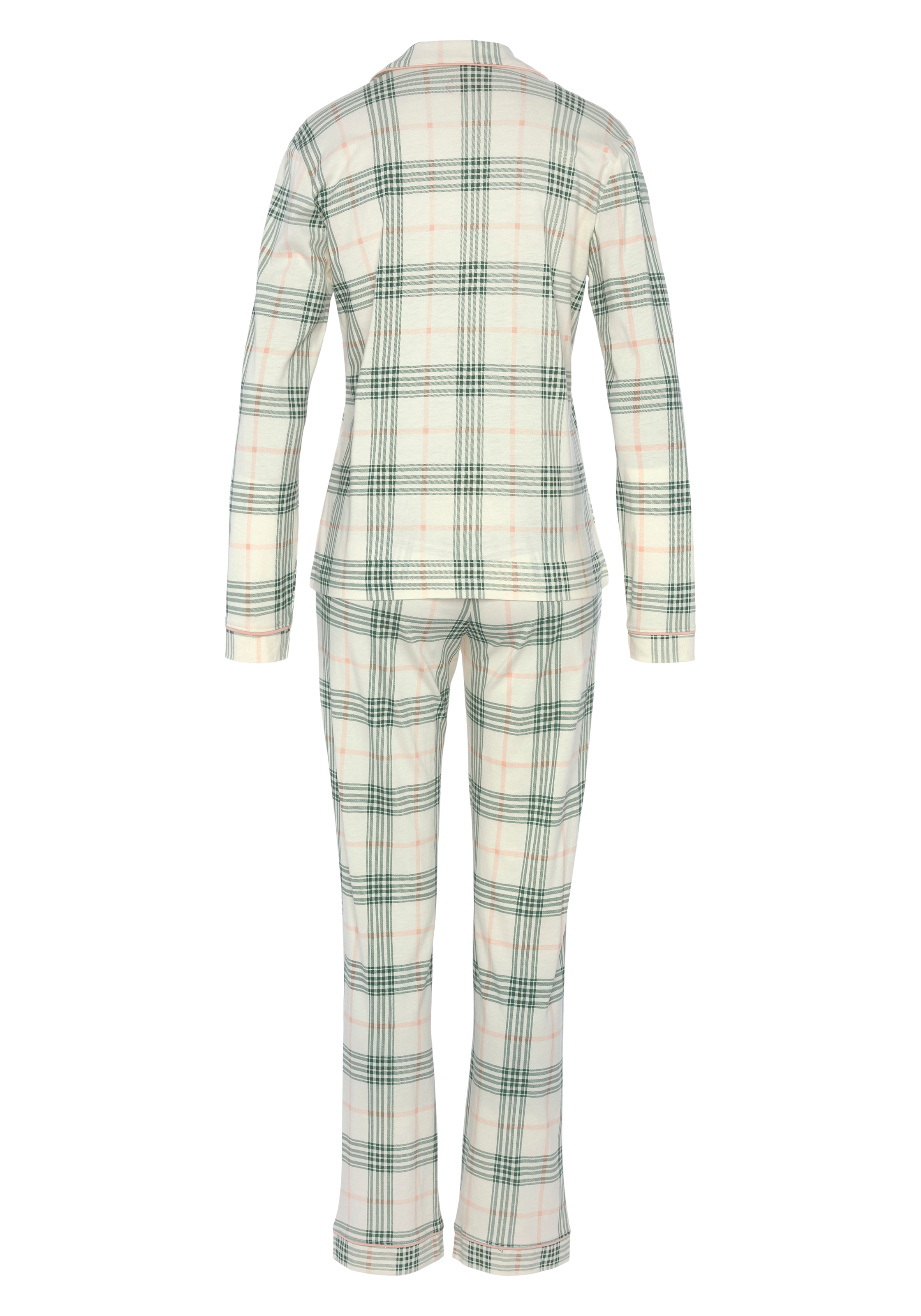 Vivance Dreams Pyjama, (2 tlg.), im klassischen Schnitt