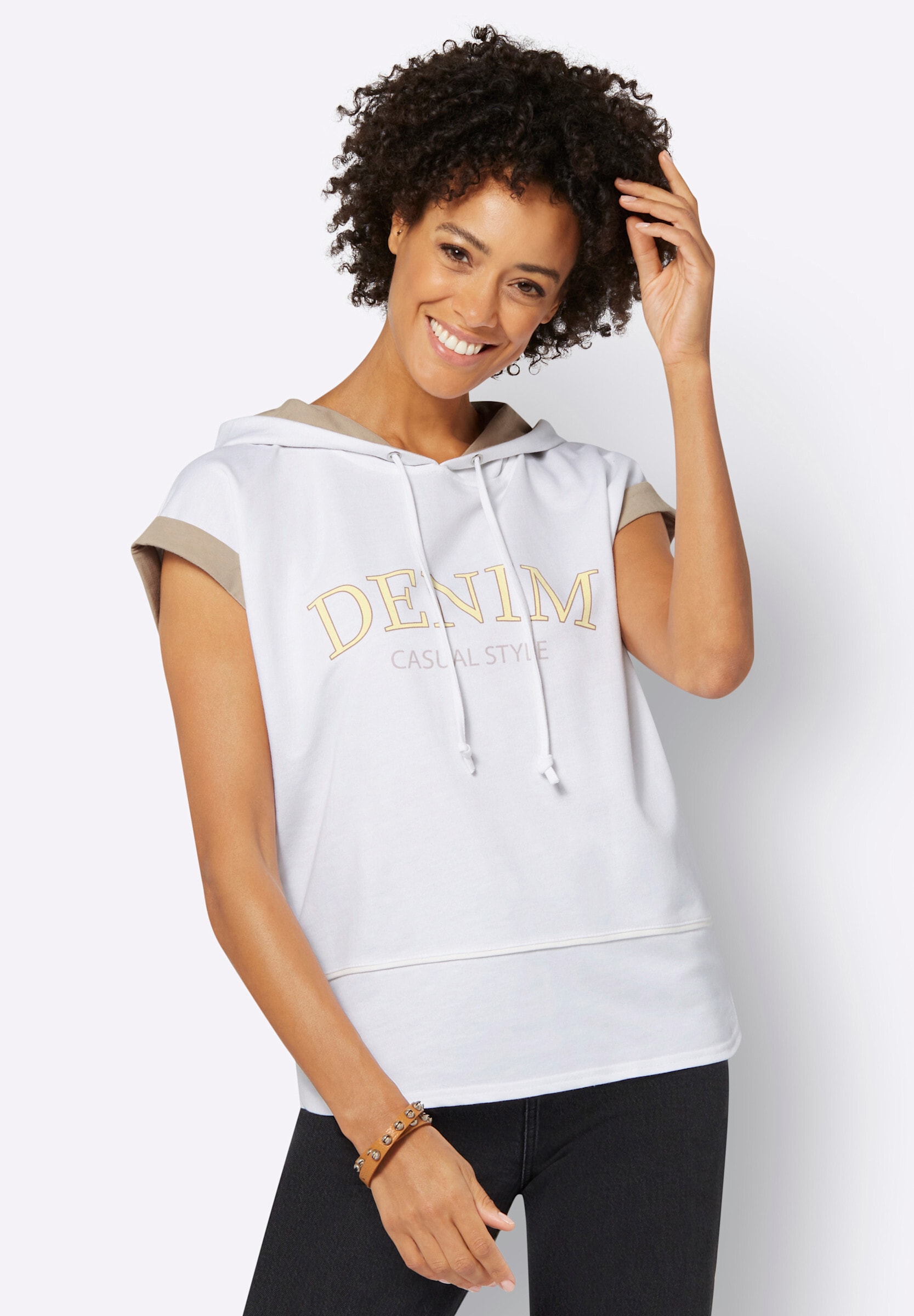 Witt Hoodie »Sweatshirt Kapuzenshirt mit Farbkontrasten«
