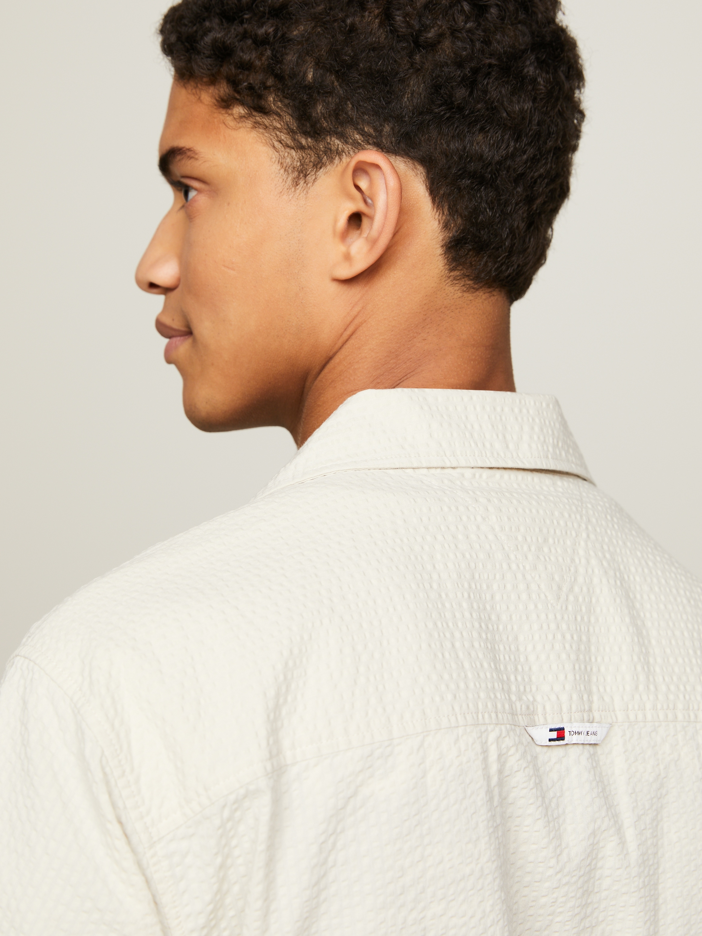 Tommy Jeans Kurzarmhemd »TJM RLX SEERSUCKER CAMP SHIRT«