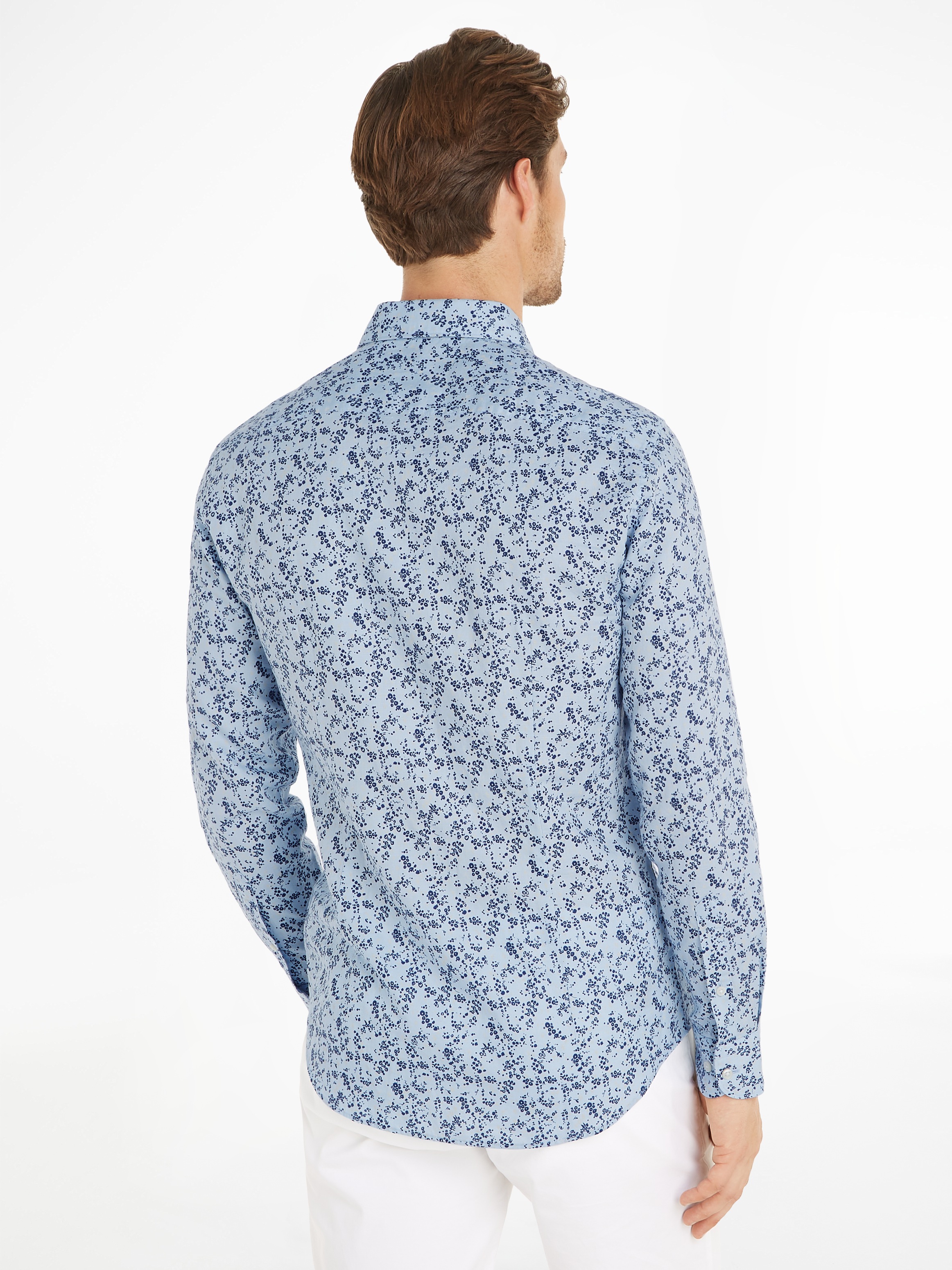 Tommy Hilfiger Langarmhemd »CL W-CO/LI DITSY FLOWER SF SHIRT«, mit floralem Print