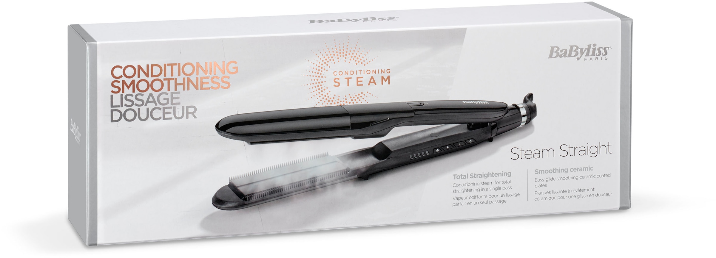 BaByliss Glätteisen »ST492E Shop OTTO Keramik-Beschichtung, Online Straight«, Dampfglätteisen Steam im