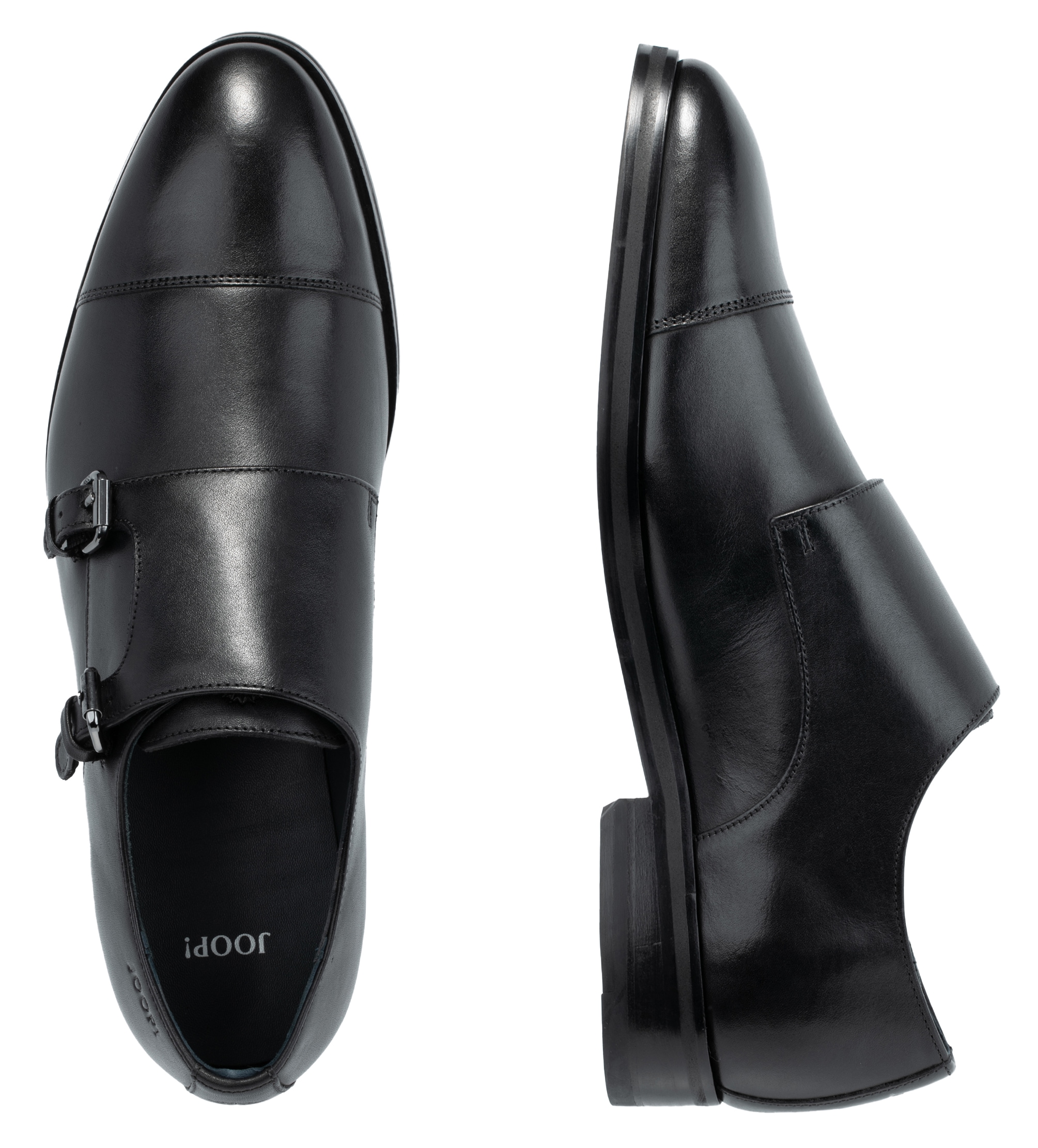 JOOP! Slipper »pero kleitos monk lace up mc2«, Business Schuh, Anzugschuh, Monk mit Lederinnensohle