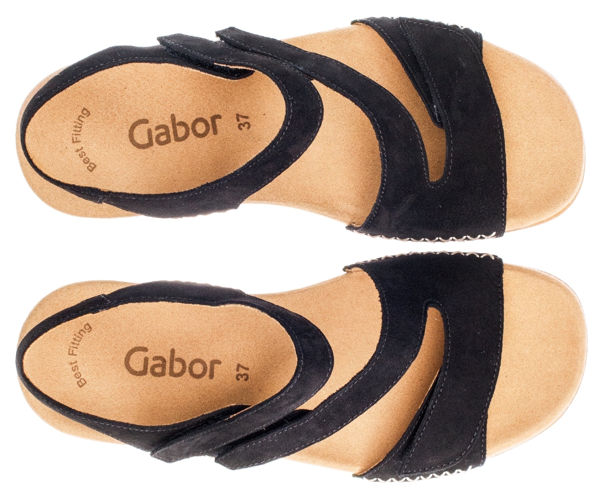 Gabor Keilsandalette, Sommerschuh, Sandale, Keilabsatz, mit Kontrastnähten