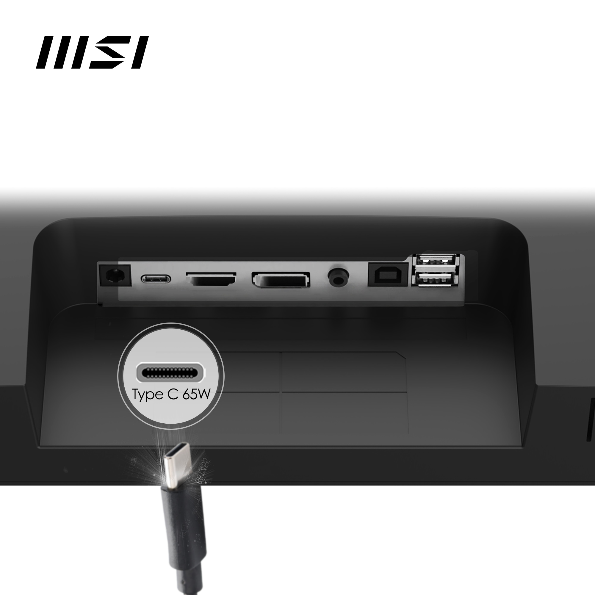 MSI LED-Monitor »Modern MD272QXP«, 69 cm/27 Zoll, 2560 x 1440 px, WQHD, 1 ms Reaktionszeit, 100 Hz, höhenverstellbar, 3 Jahre Herstellergarantie, USB-C