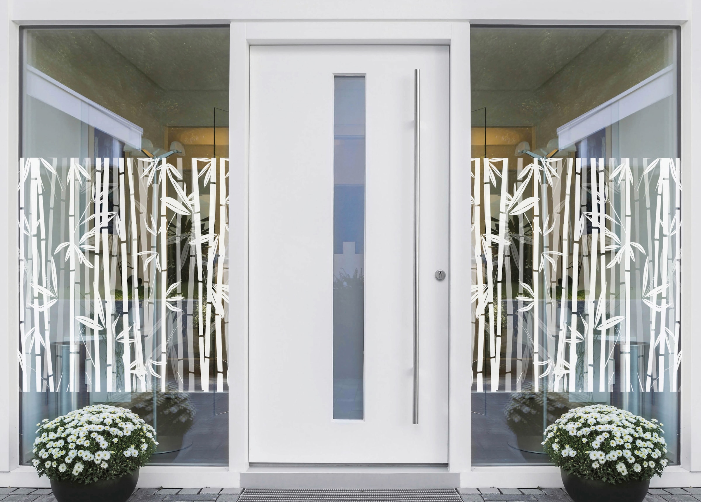 MySpotti Fensterfolie »Look Bamboo white«, halbtransparent, glattstatisch  haftend, 90 x 100 cm, statisch haftend OTTO Online Shop | Fensterfolien