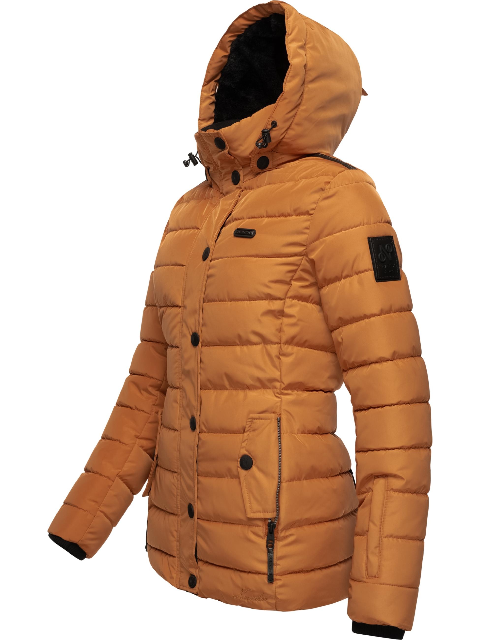 Navahoo Steppjacke »Winterjacke Milianaa«, mit Kapuze, Edle Winterjacke mit weicher Kunstfell-Kapuze