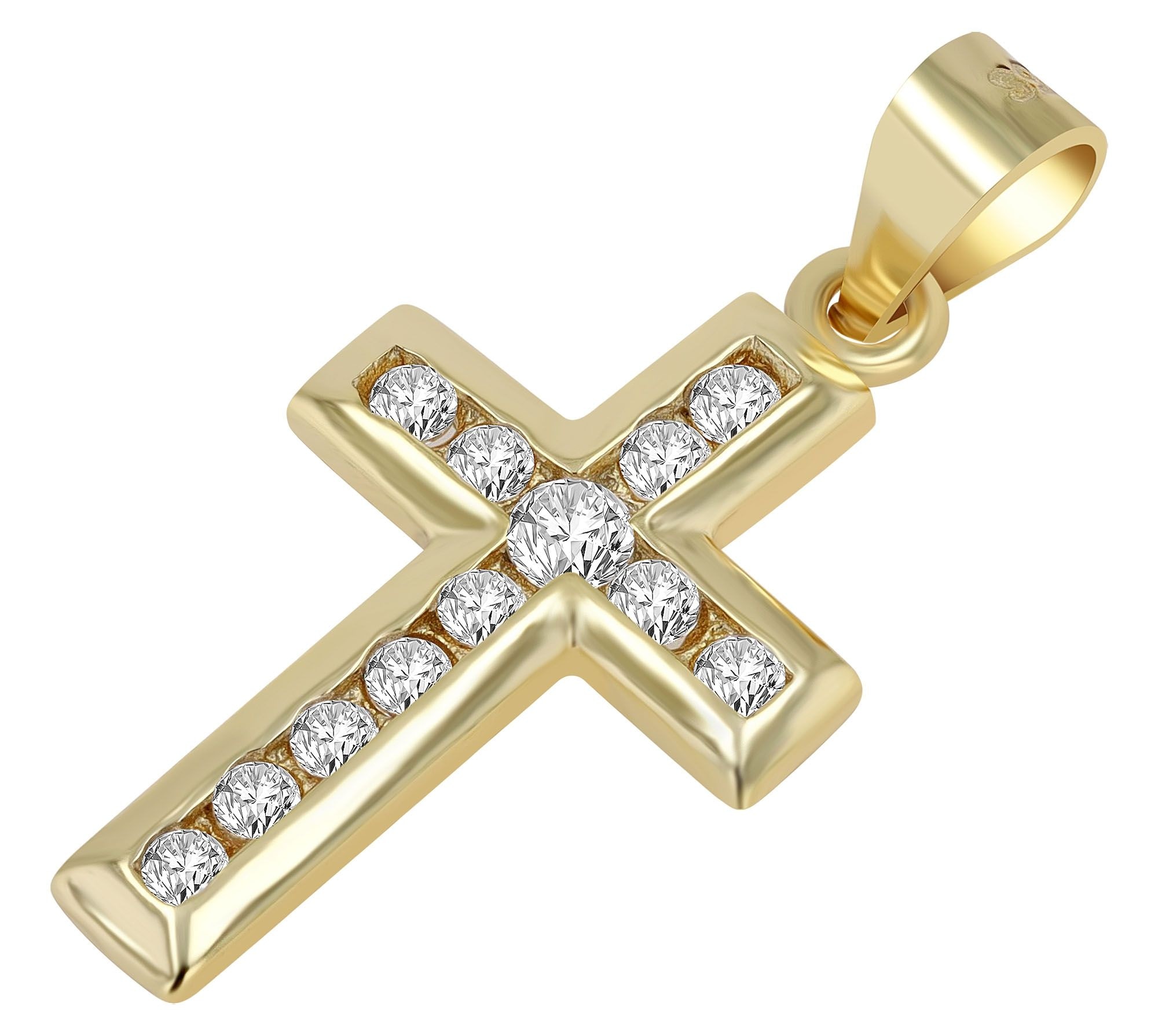 Adelia´s Kettenanhänger »Damen Anhänger ¿ Kreuzanhänger aus 925 Silber mit Zirkonia«