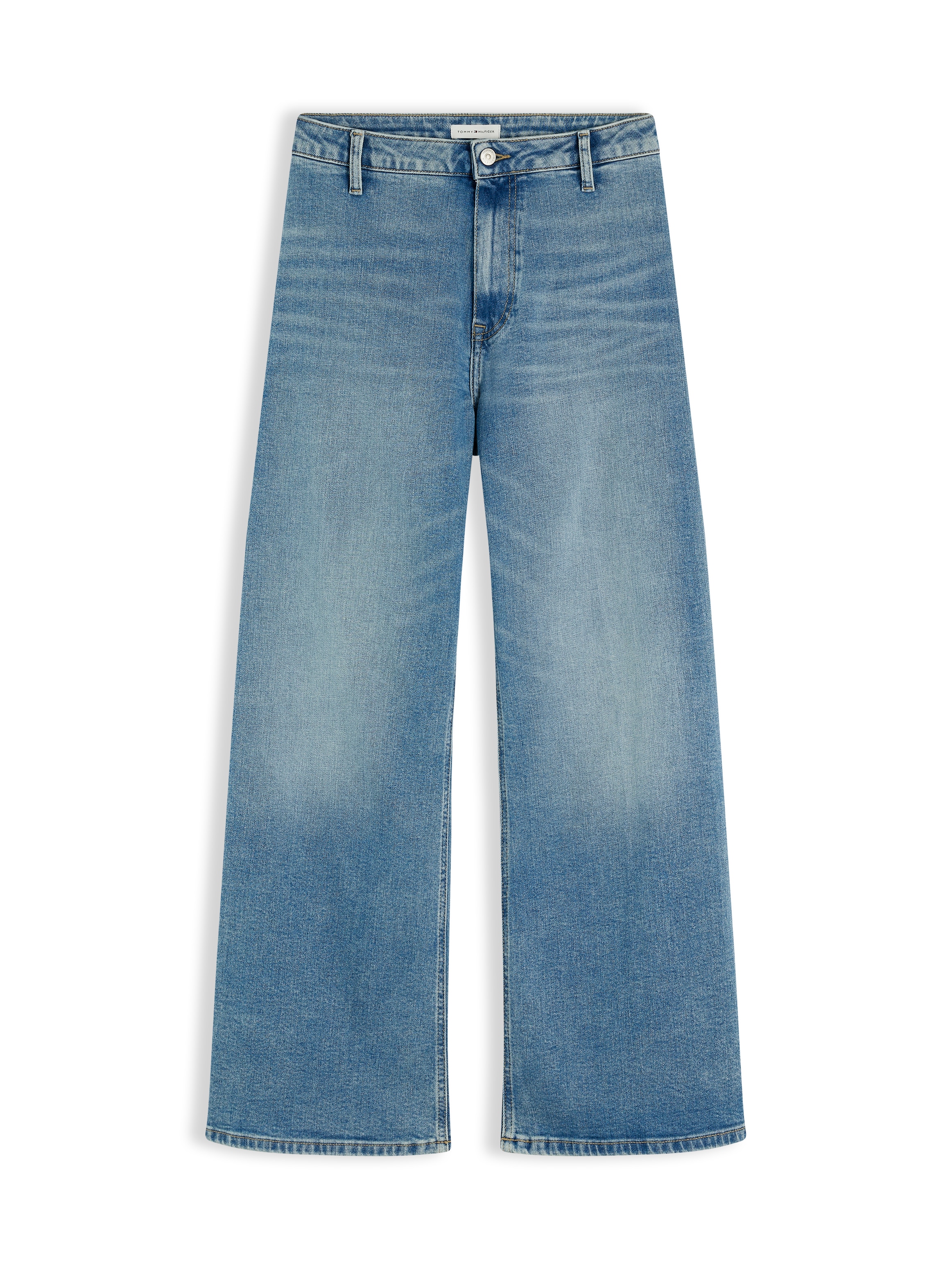 Tommy Hilfiger High-waist-Jeans »WD LG NEW DOREEN LT HW ANKL« Baumwollmischung, weite Beinform, High Waist
