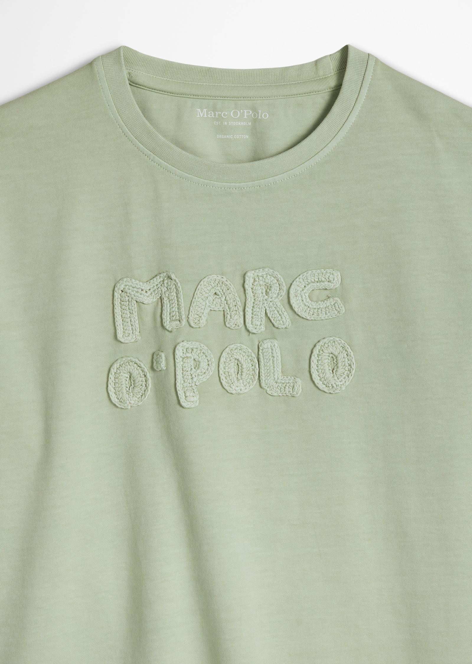 Marc O'Polo Junior T-Shirt gehäkeltes Logo, lockere Passform