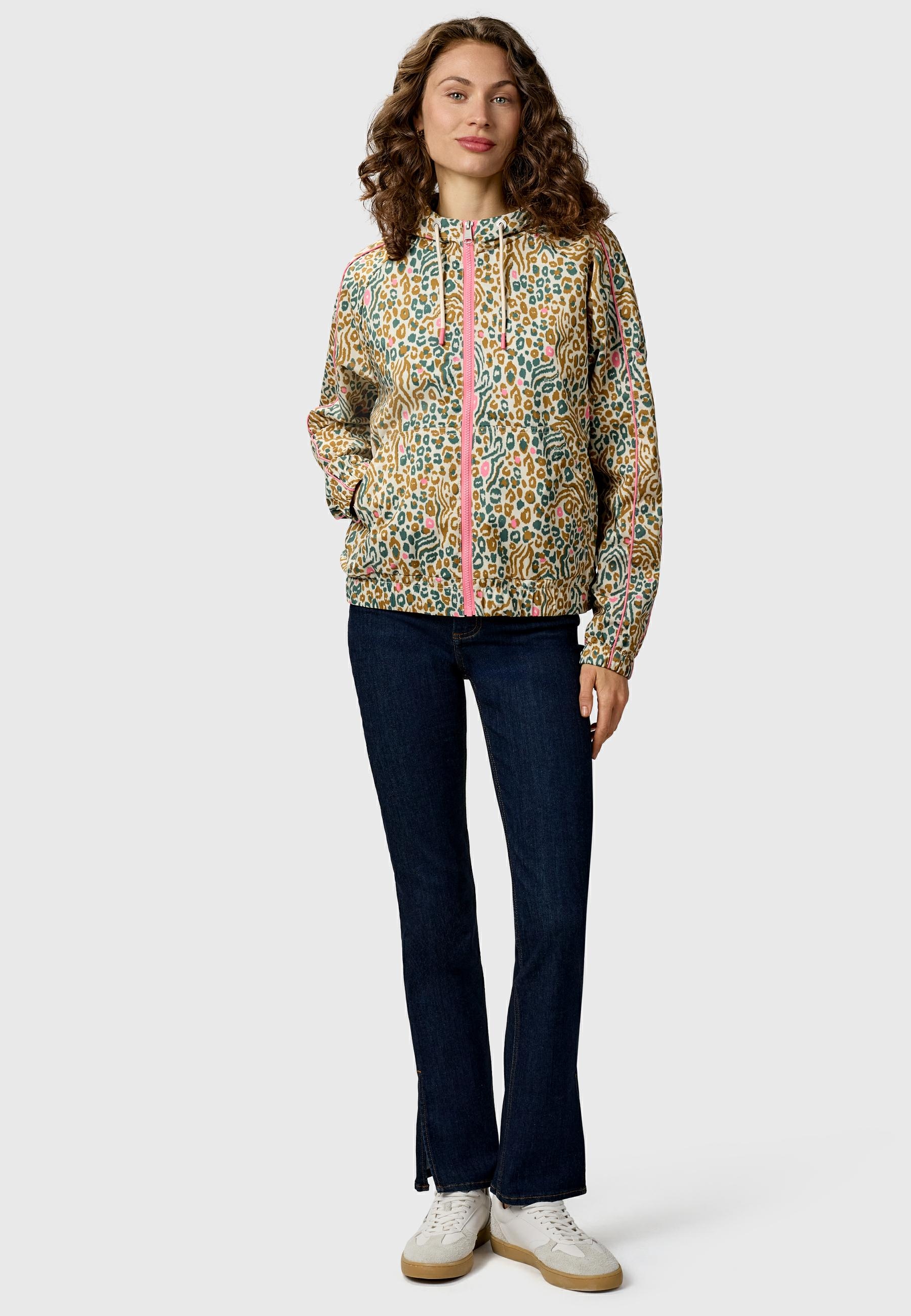 Ragwear Funktionsjacke »Funktionsjacke Andrin Print« mit Kapuze Gemusterte funktionale Übergangsjacke