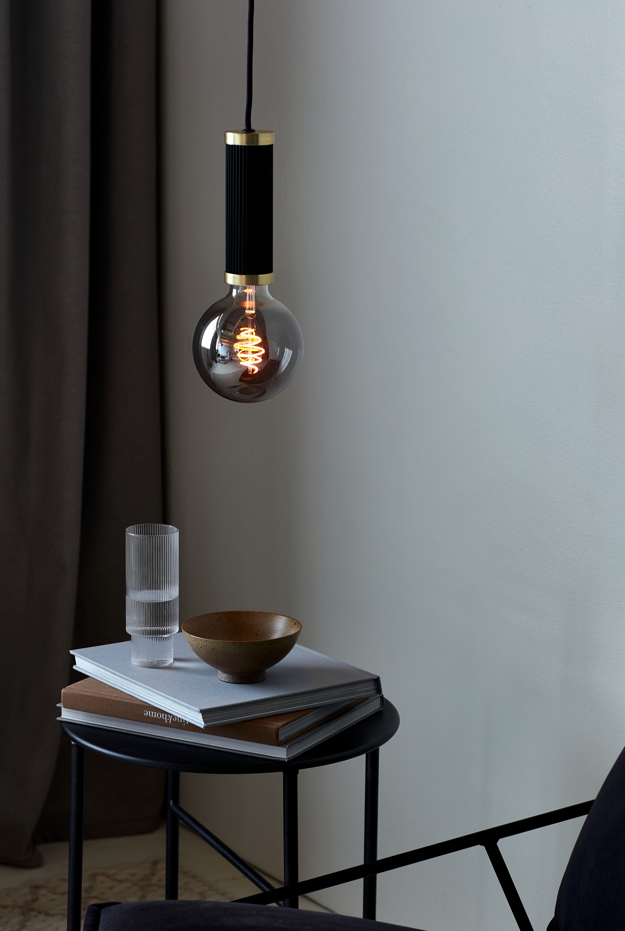 Nordlux Pendelleuchte »GALLOWAY«, 1 flammig, Leuchtmittel E27 | ohne Leuchtmittel, Hängeleuchte, Messing Applikationen, Textil Kabel
