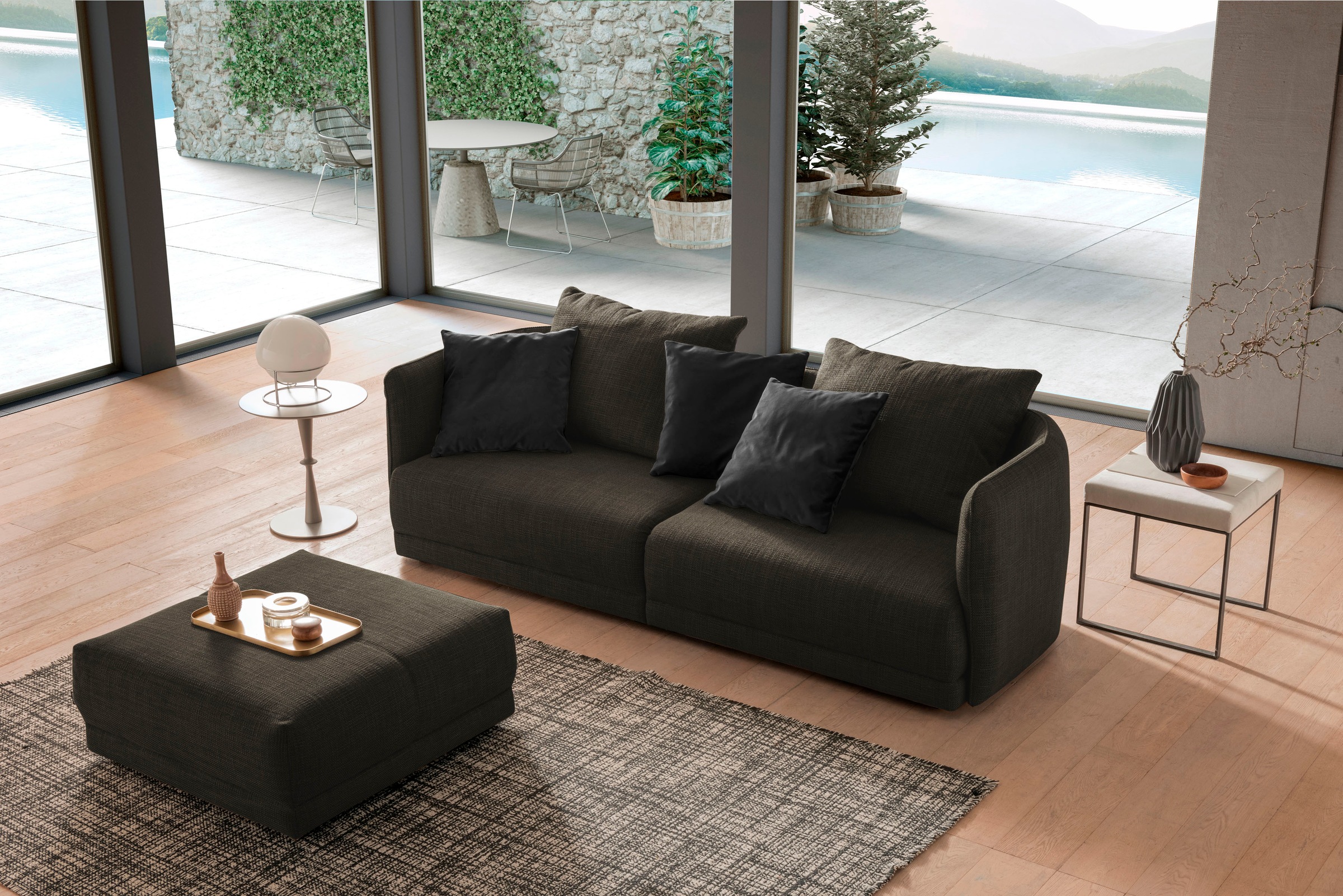 designwerk Hocker »New York, anmutender Designhocker«, in hochwertiger Verarbeitung & tollem Sitzkomfort