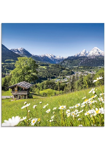 Artland Glasbild »Landschaft in den Bayerischen Alpen«, Berge, (1 St.) kaufen