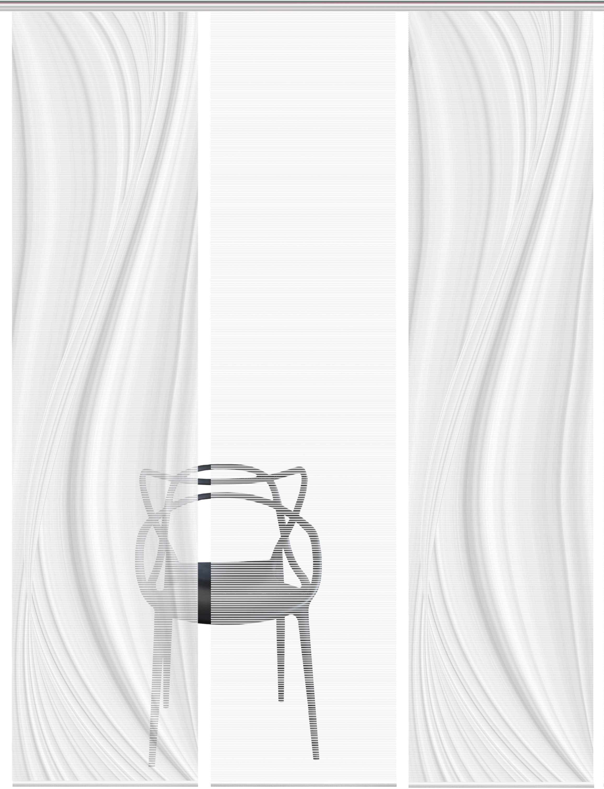Vision S Schiebegardine »LAURINA 3er SET«, (3 St.), Schiebevorhang Digidruck 3er Set LAURINA