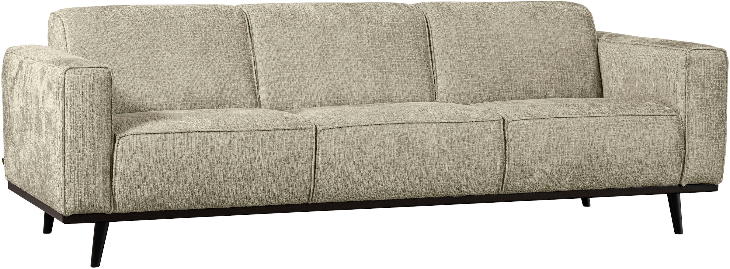WOOOD 3-Sitzer »Statement, Sofa auf Birke-Gestell, H 77 x B 230 x T 93 cm« mit Bonellfederkern und Wellenunterfederung, Frei im Raum stellbar