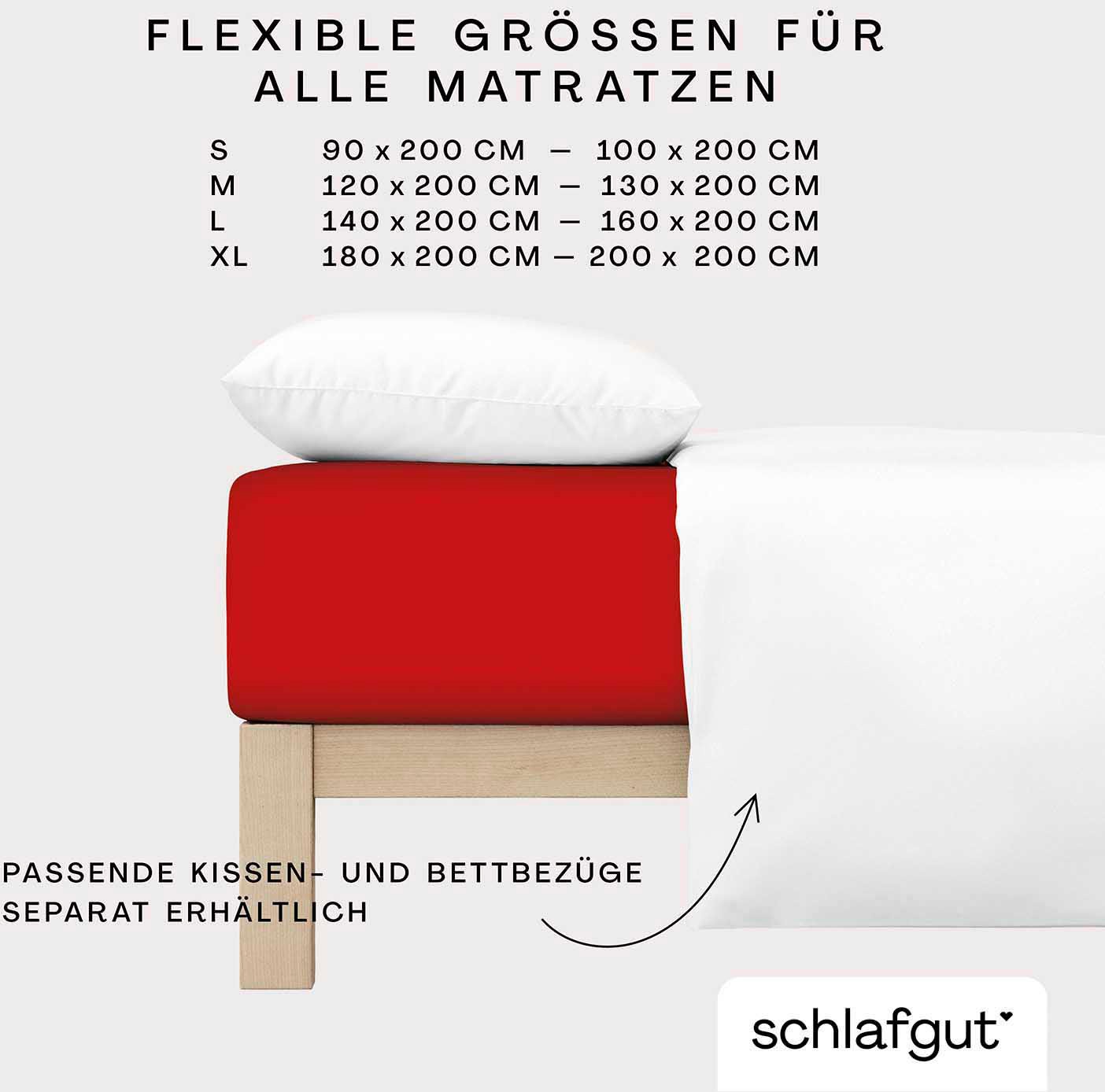 Schlafgut Spannbettlaken »Cool Contact«, 100% gekämmte Mikrofaser