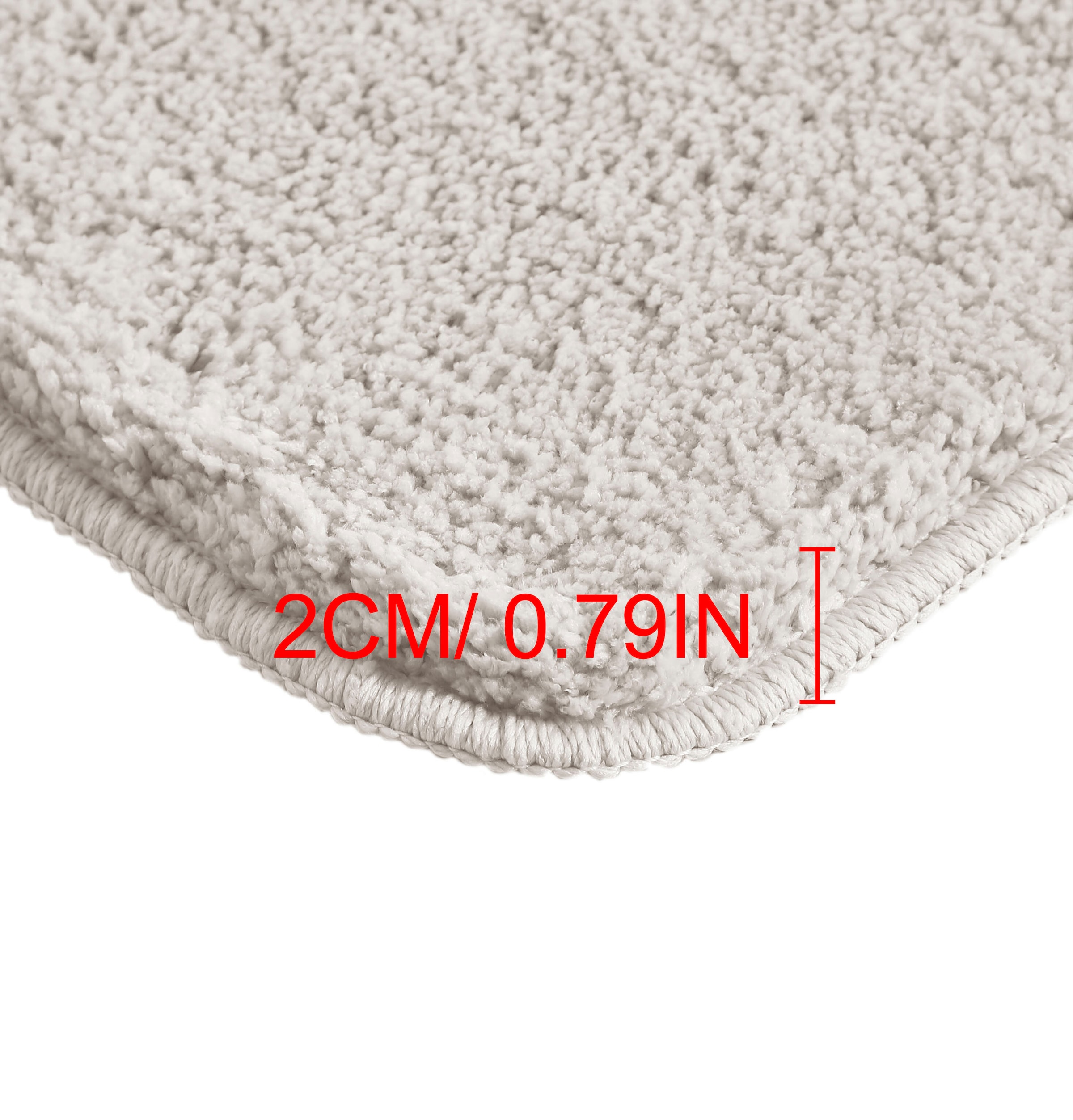 my home Badematte »Inga, Badezimmer Teppich, Badvorleger«, rutschhemmend beschichtet, schnell trocknend-strapazierfähig-fußbodenheizungsgeeignet, Badteppich, unifarben, weich, als halbrund und rechteckig erhältlich