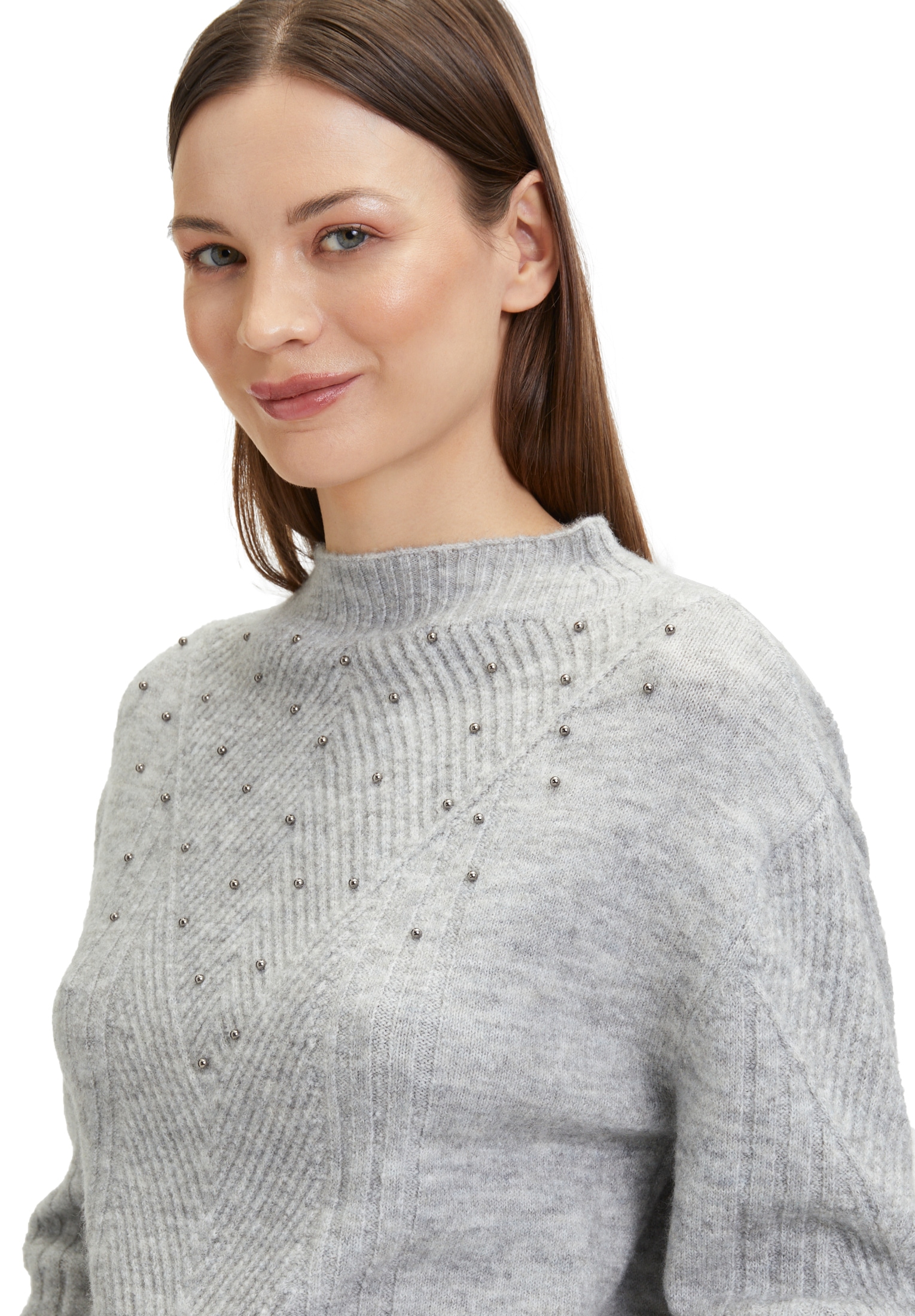 Betty&Co Strickpullover »Strickpullover mit Perlen«