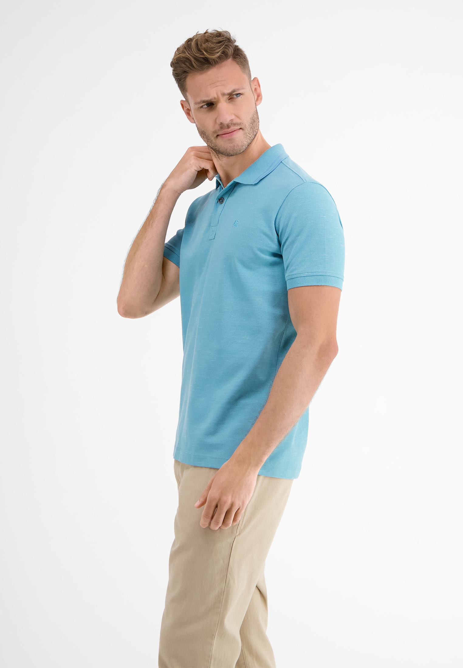 LERROS Poloshirt »LERROS Poloshirt in Two-Tone-Piqué«