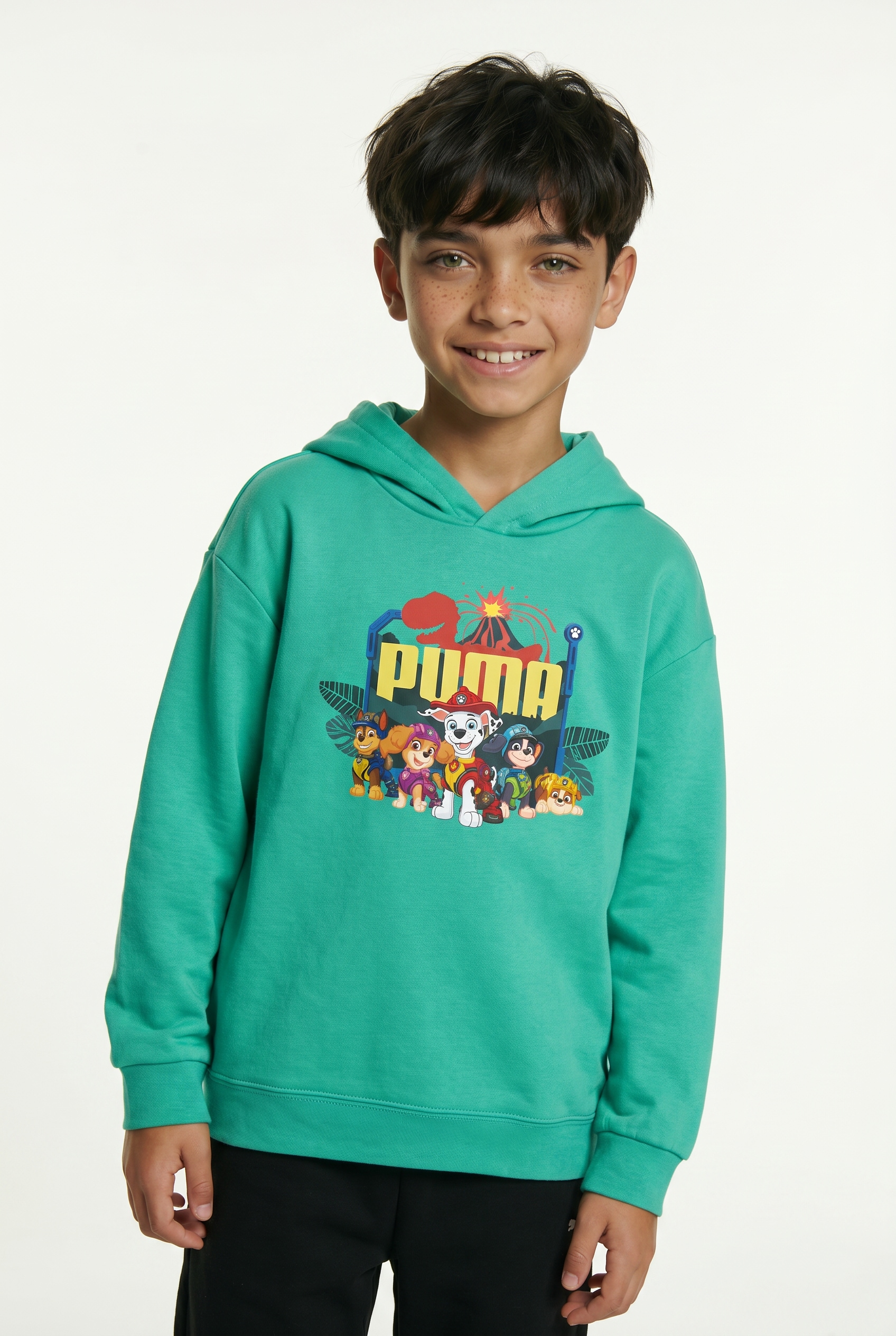 PUMA Kapuzensweatshirt »X PAW PATROL GRAPHIC HOODIE TR«, für Kinder, Regular Fit, mit Kapuze, mit Kängurutasche

