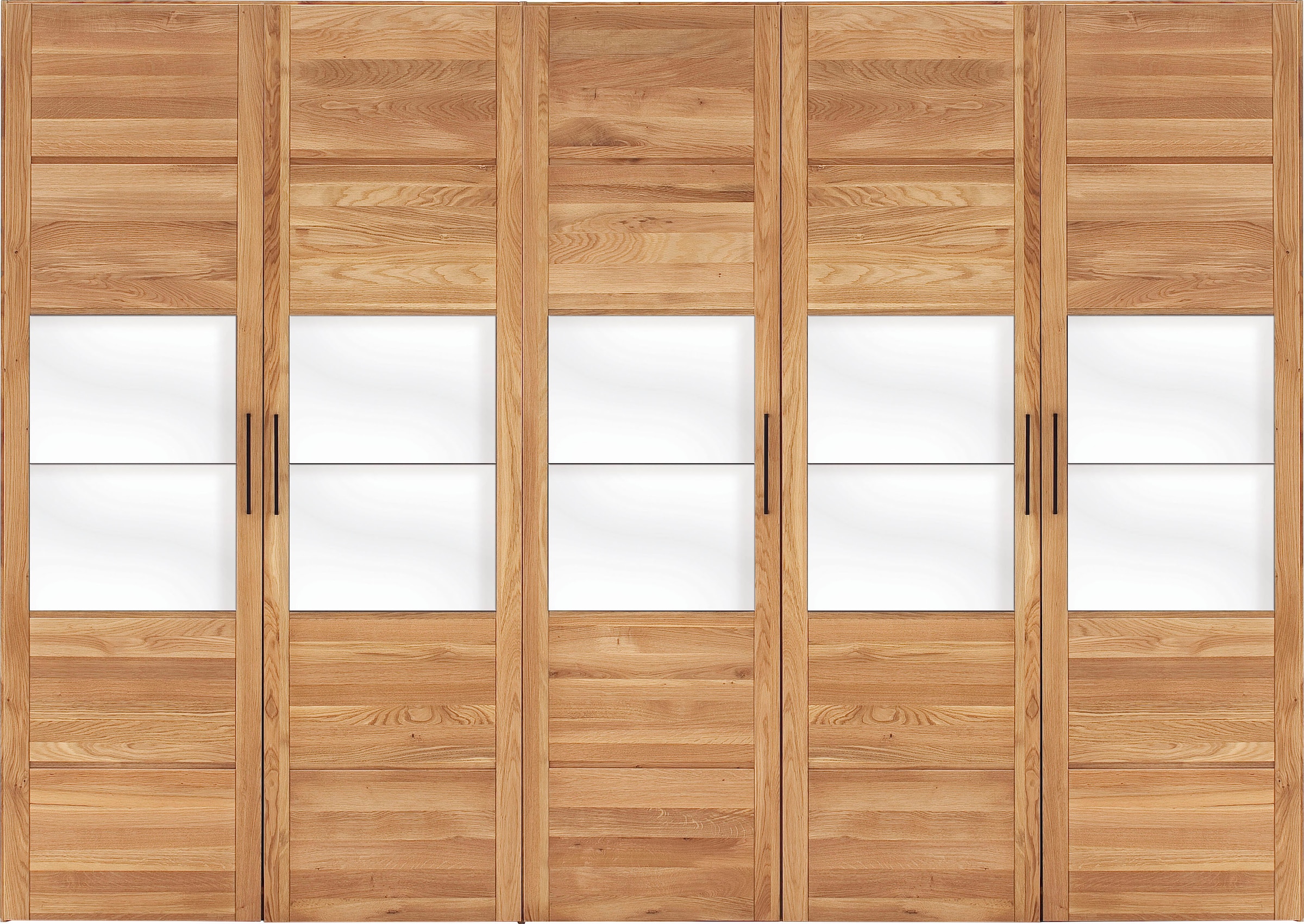 Home affaire Drehtürenschrank »Chamara« aus massivem Eichenholz, in unterschiedlichen Breiten, Höhe 218 cm