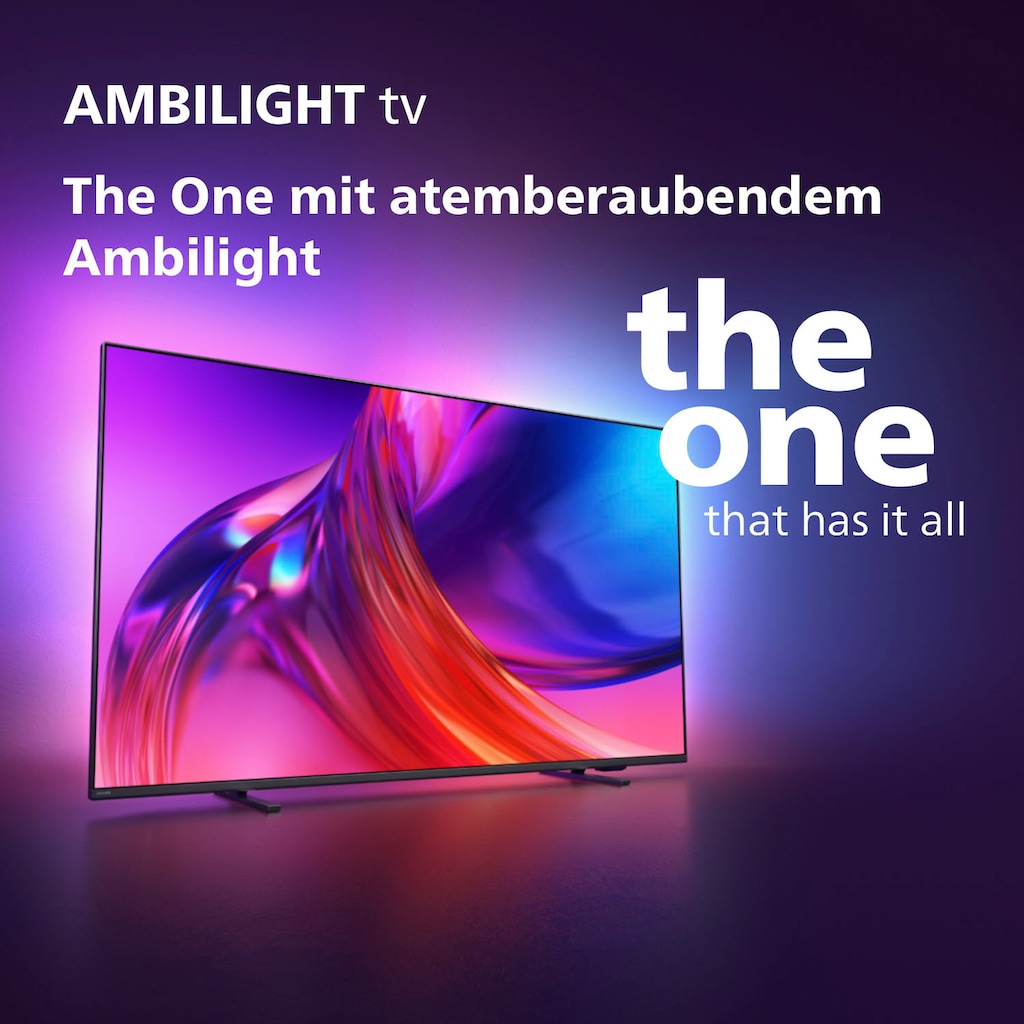 Philips LED-Fernseher »65PUS8548/12«, 164 cm/65 Zoll, 4K Ultra HD, Android TV-Google TV-Smart-TV, 3-seitiges Ambilight