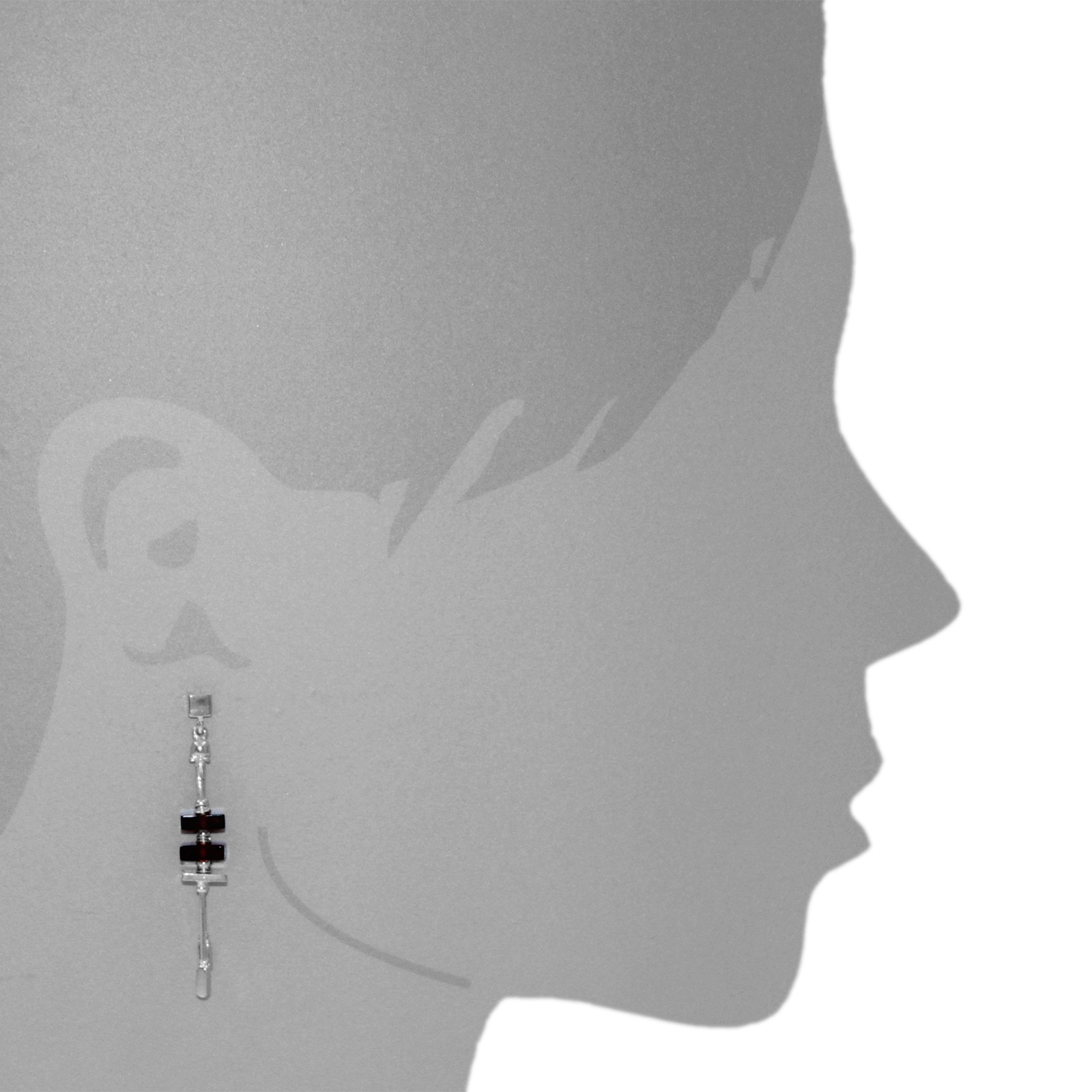 OSTSEE-SCHMUCK Paar Ohrhänger »- Jabina - Silber 925/000 - Bernstein«