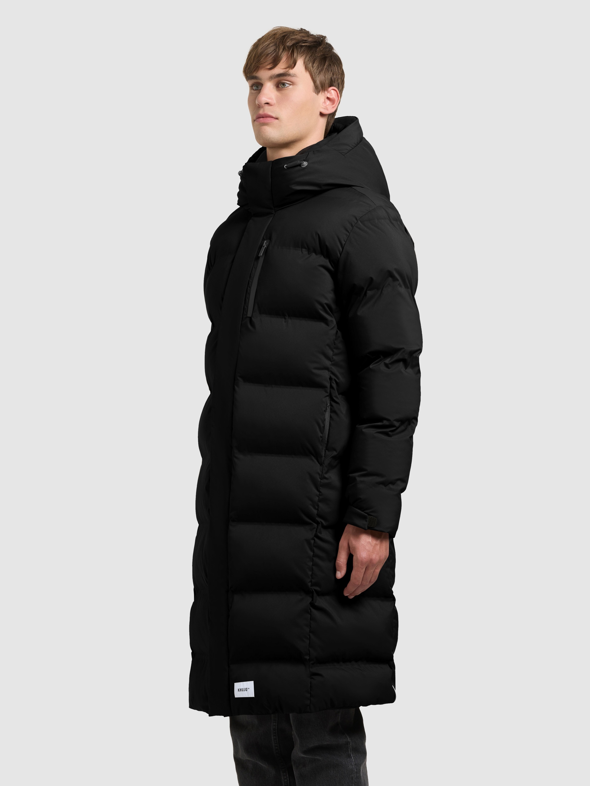 khujo Wintermantel »ERVIN« Reißverschlusstaschen, Ärmeltasche, 2 in 1 Optik