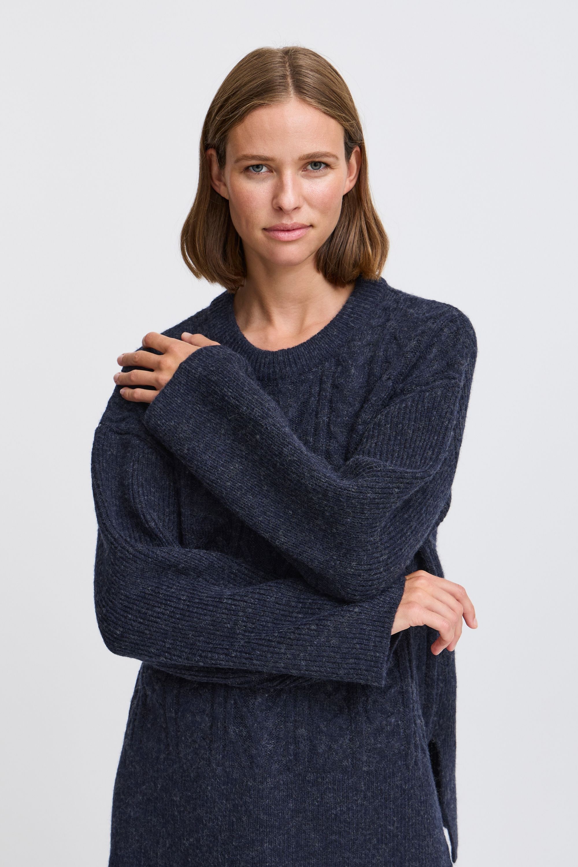 b.young Strickfleece-Pullover »Strickpullover BYNELLO ONECK JUMPER -«