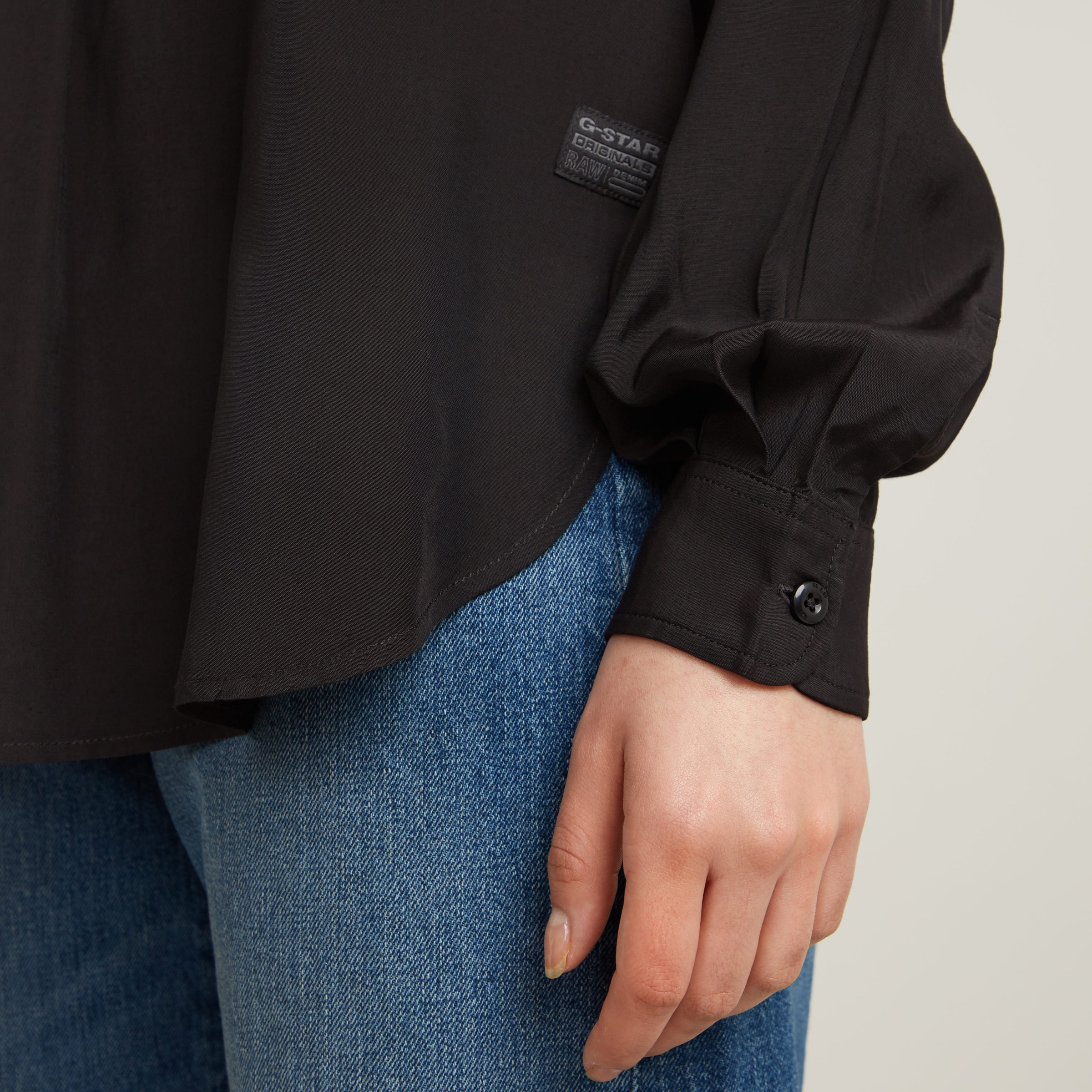 G-STAR Langarmbluse »Half Placket Top ls wmn«, mit verdeckter Knopfleiste