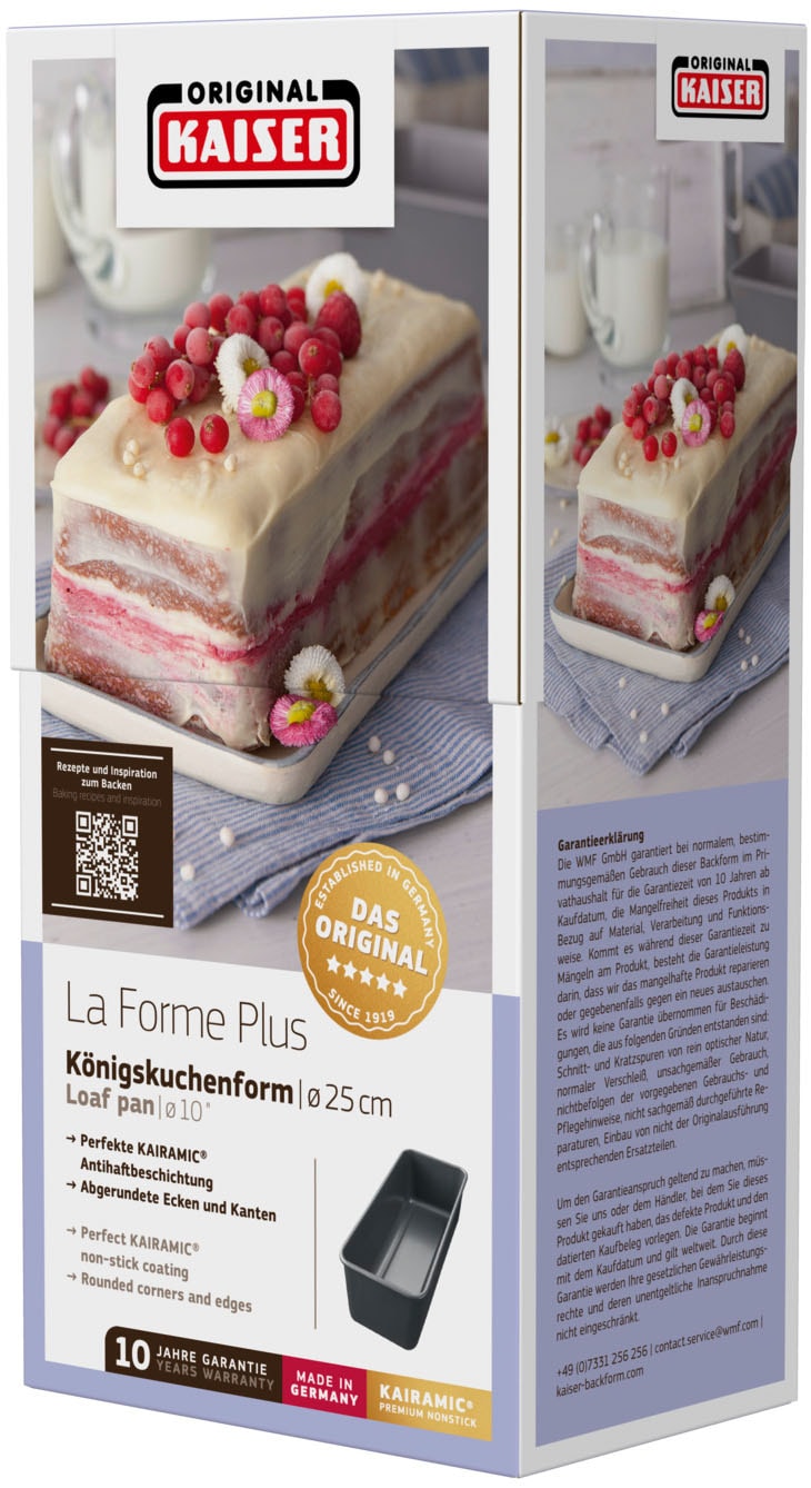Kaiser Backformen Kastenform »La Forme Plus«, sauerteigbeständig, schnittfest, backofenfest, Made in Germany