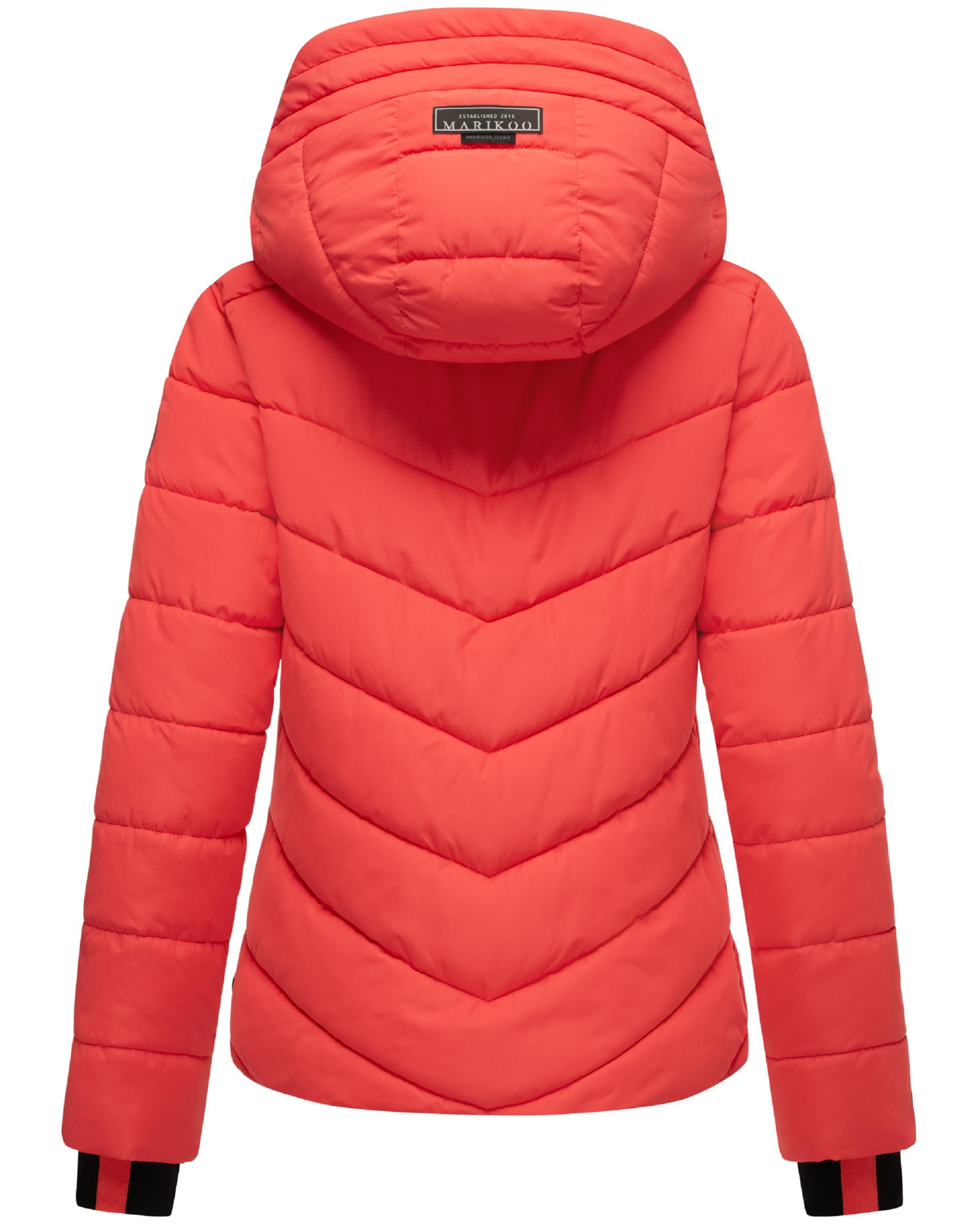 Marikoo Steppjacke »Steppjacke Samuiaa XVI«, mit Kapuze, Modische Damen Winterjacke warm gefüttert mit Kapuze