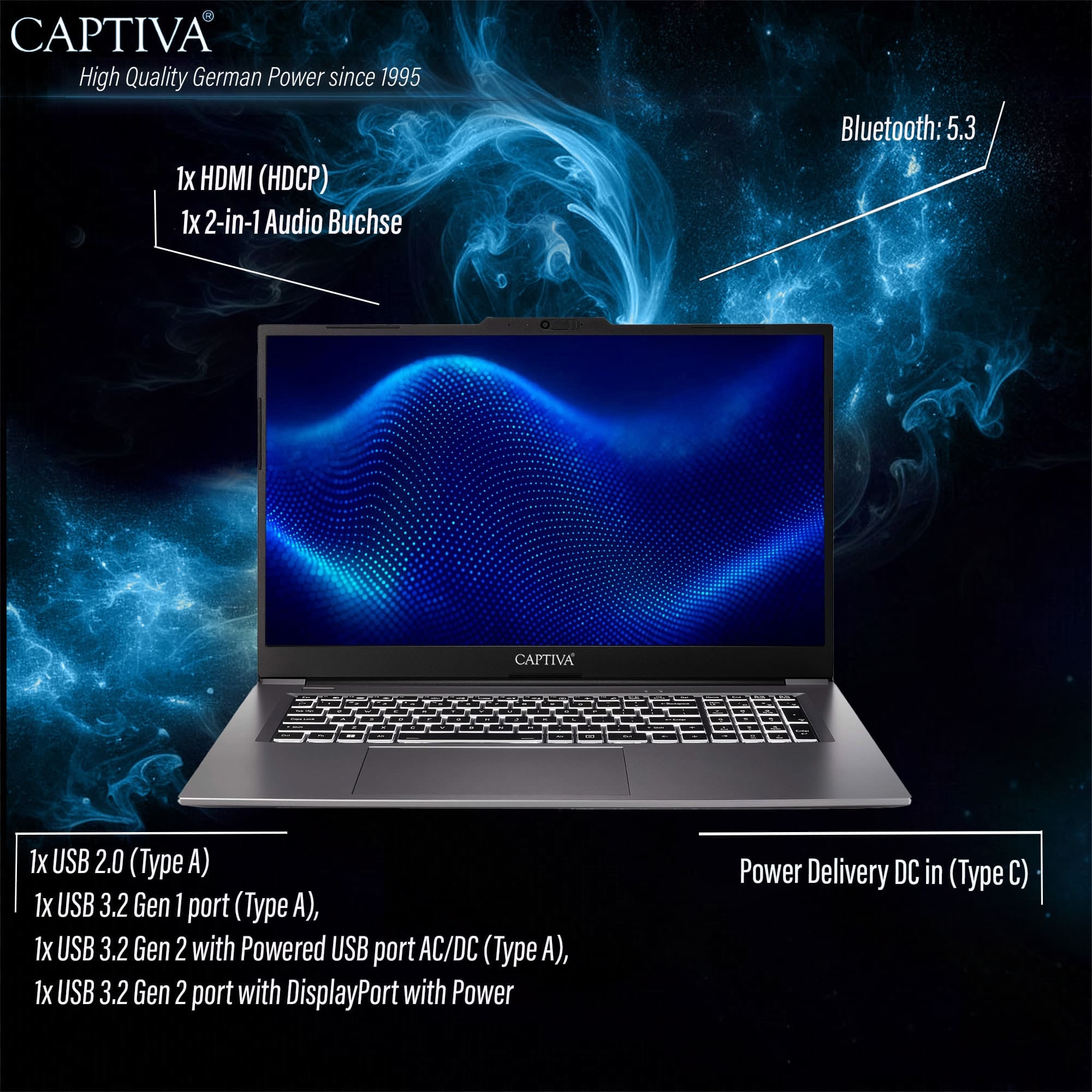 CAPTIVA Business-Notebook »Power Starter I99-130CH« Intel Core i5 500 GB SSD