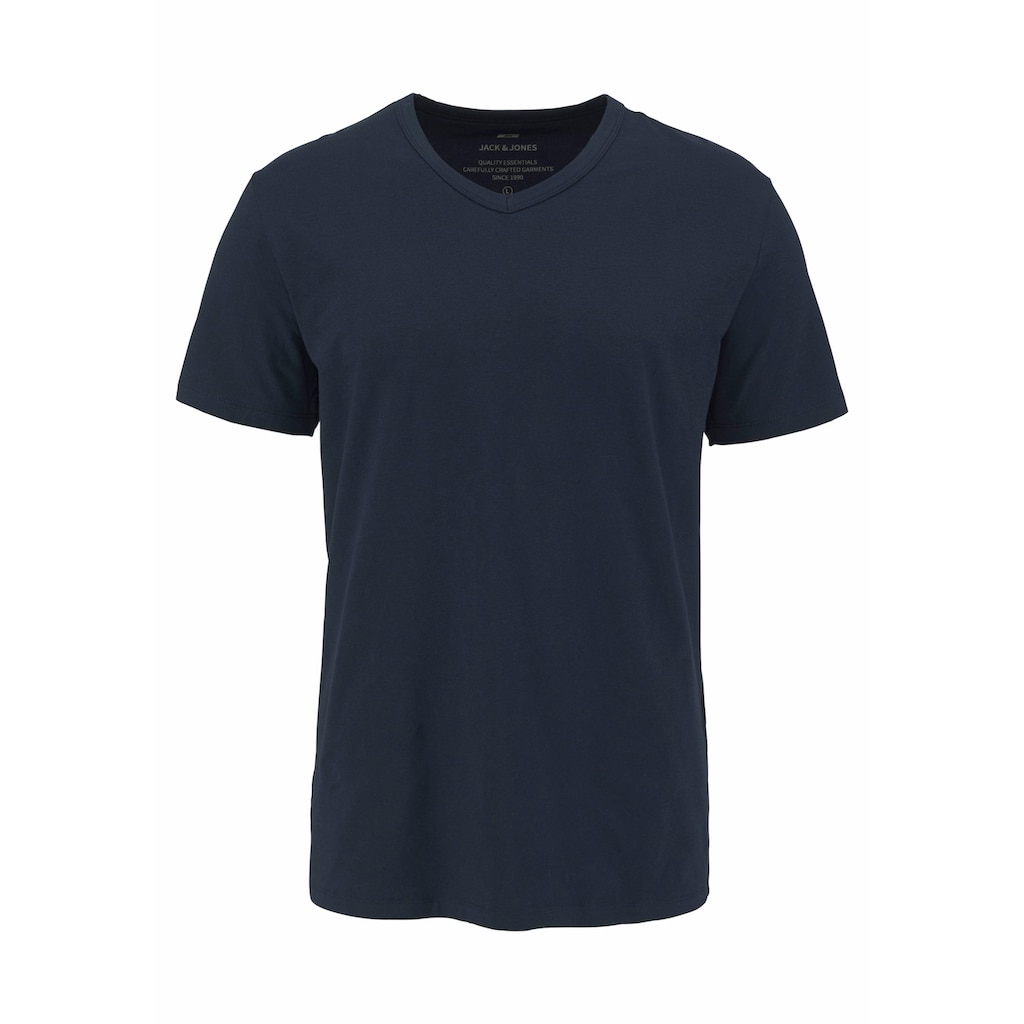 Jack & Jones T-Shirt »SLIM- FIT BASIC TEE V-NECK«