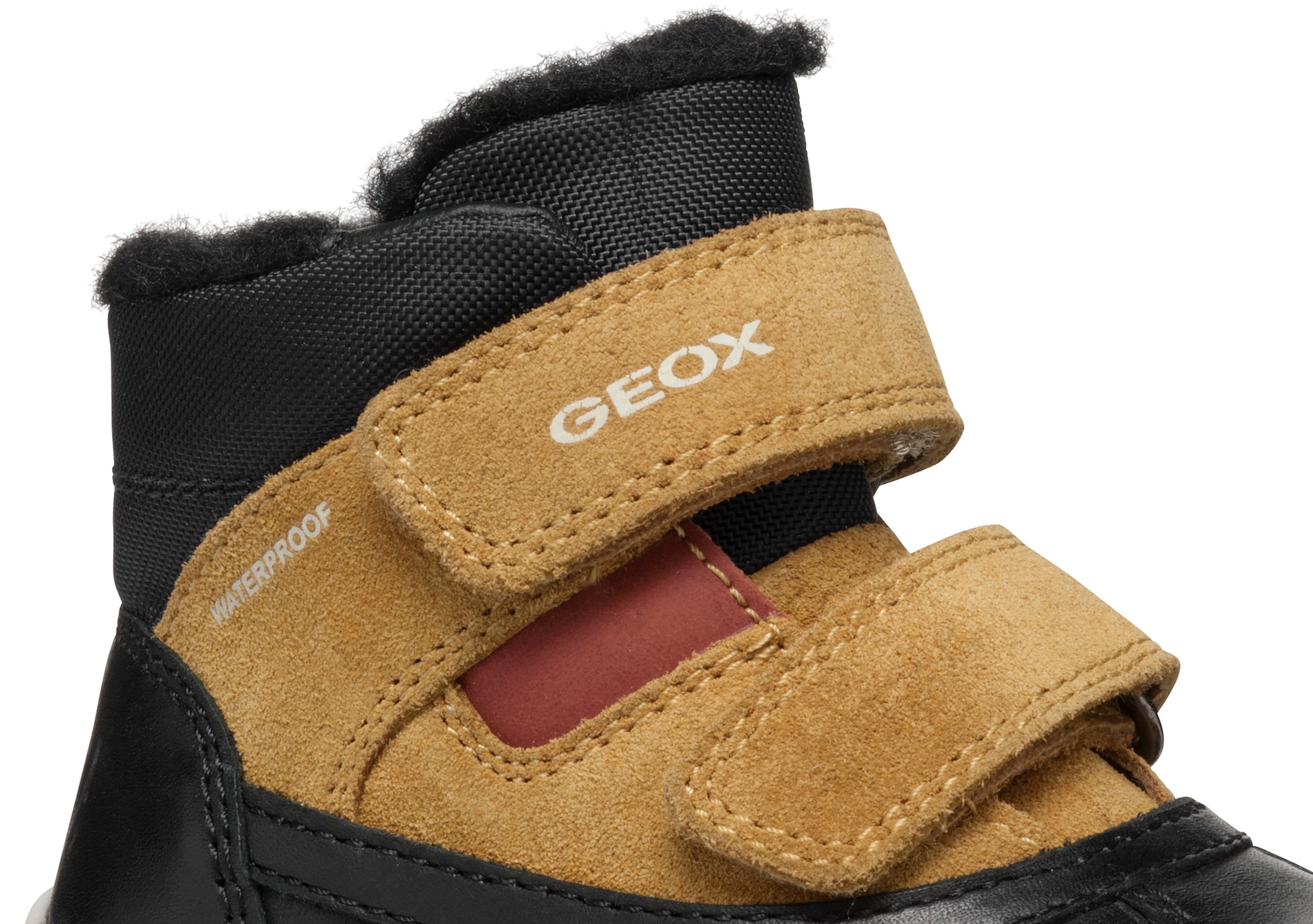 Geox Winterboots »B OMAR BOY WPF C«, Klettstiefel, Babystiefel Winterstiefel mit Warmfutter