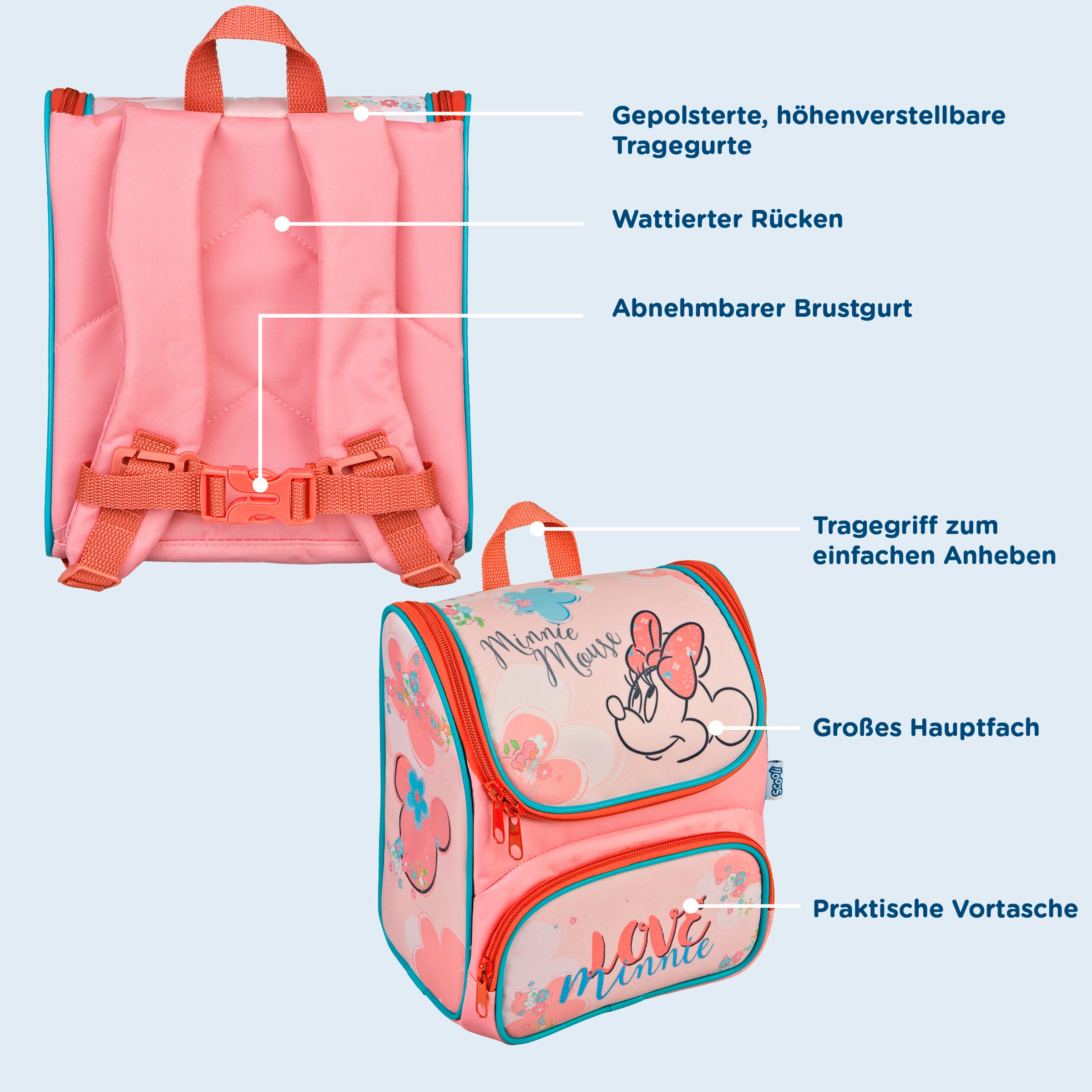 Scooli Vorschulranzen »Cutie, Minnie Mouse«