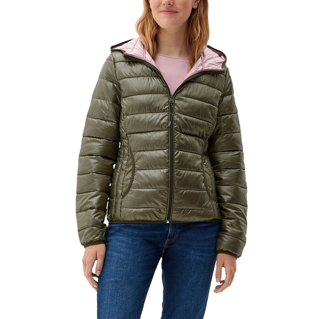 QS Steppjacke, mit Kapuze