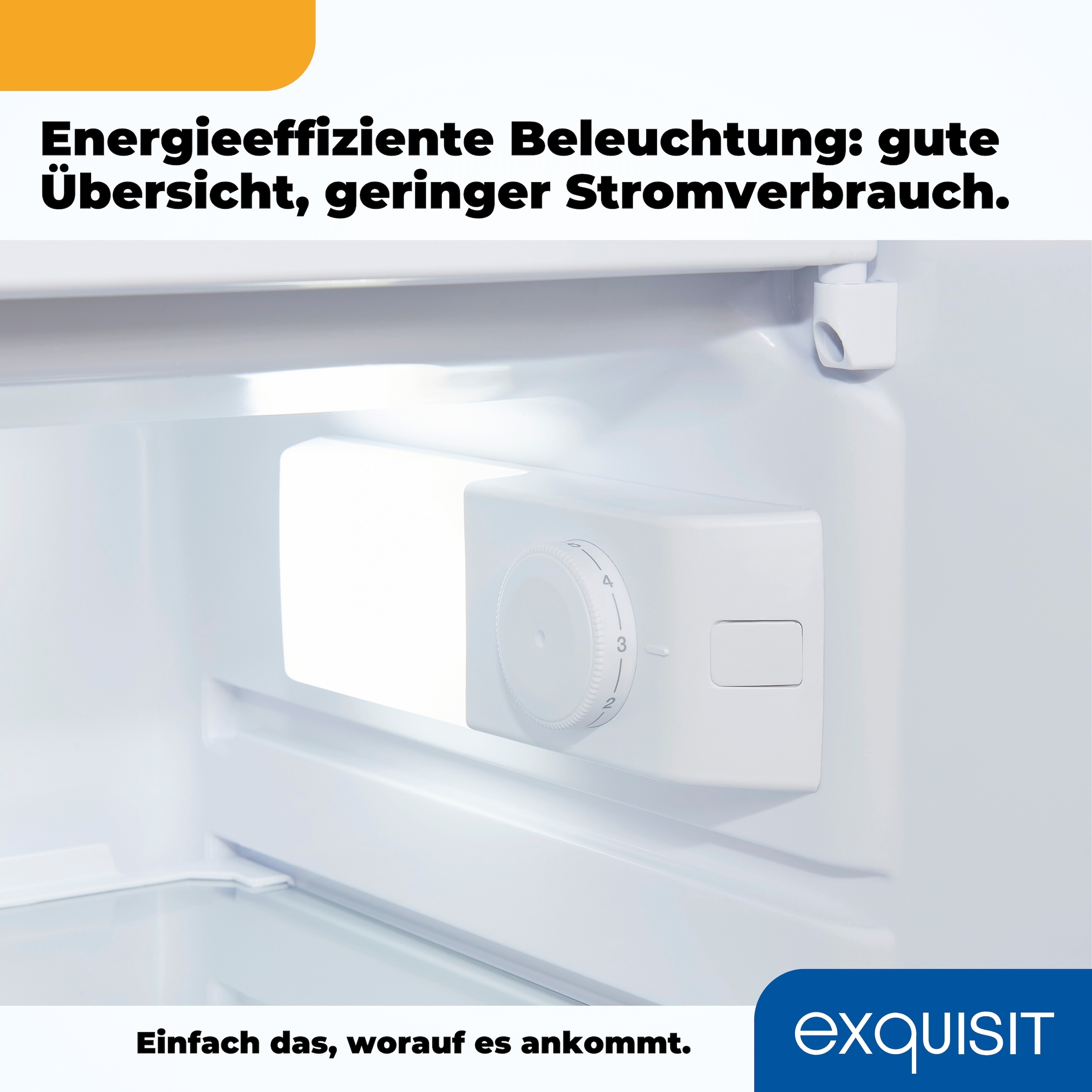 exquisit Kühlschrank »KS16-4-E-040E weiss«, 109 L Volumen, 4 Sterne Gefrieren