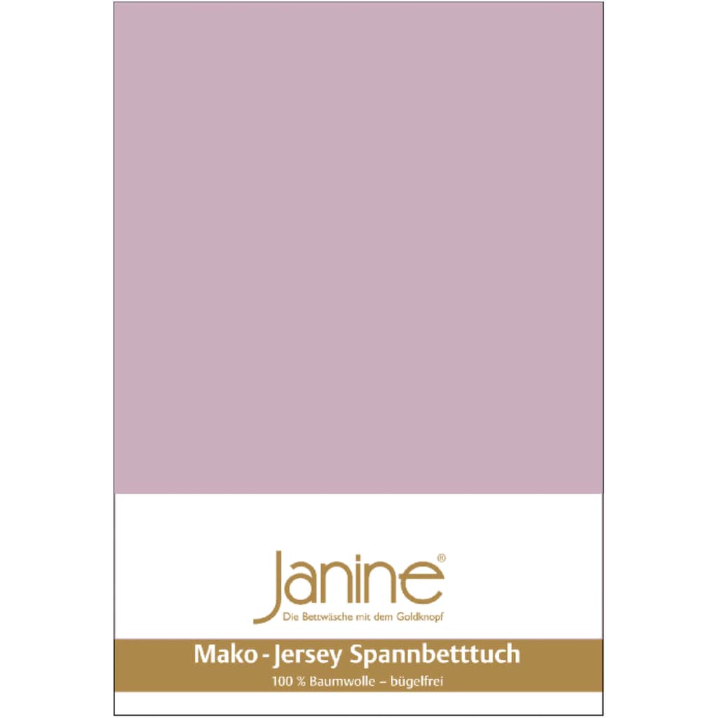 Janine Spannbettlaken »MAKO-FEINJERSEY 5007/«, (1 St.), mit Rundumgummizug