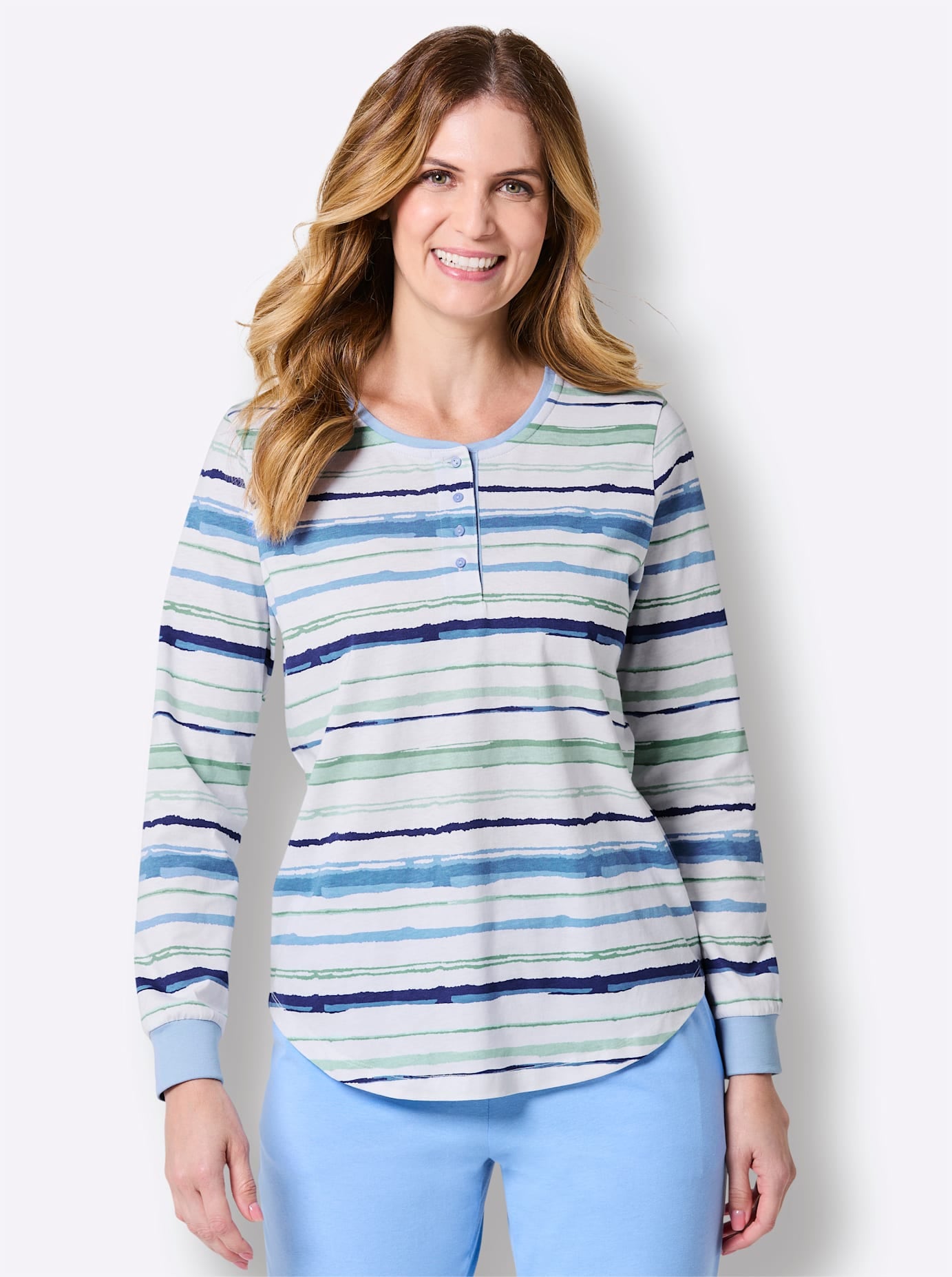 wäschepur Pyjamaoberteil »Schlafanzug-Shirt« 1