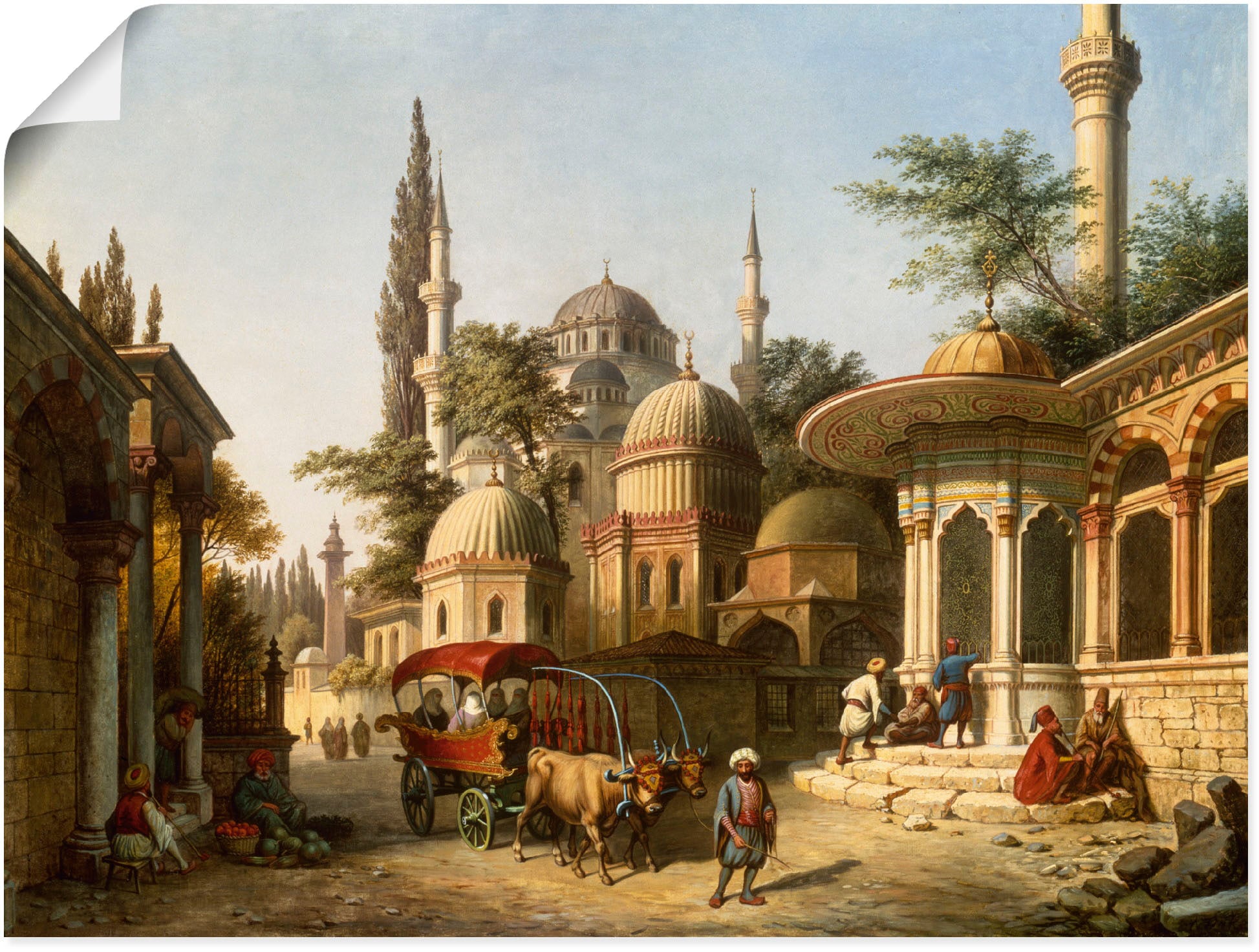 Wandbild »Ansicht einer Moschee in Istanbul«, Gebäude, (1 St.), als Alubild,...