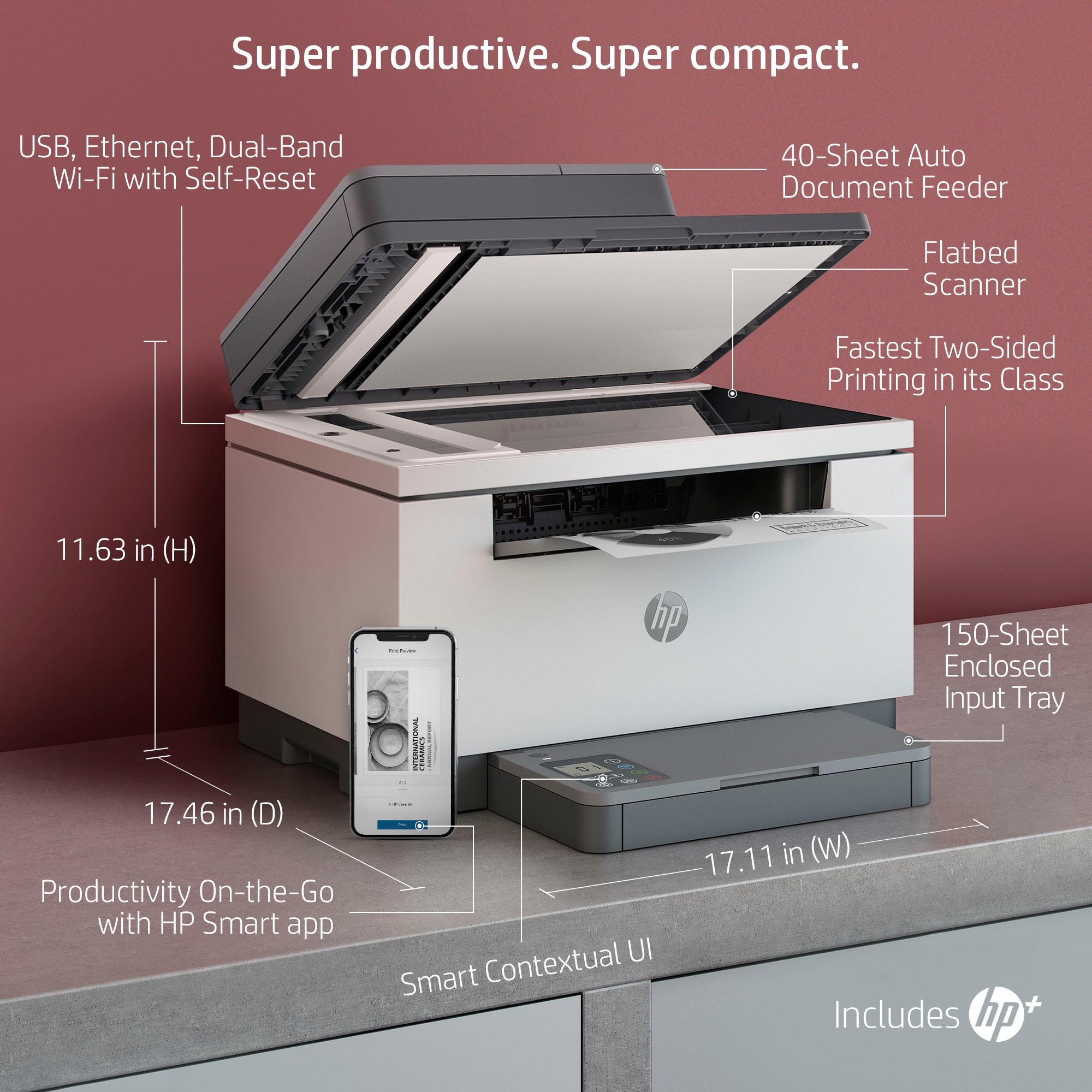HP Laserdrucker »LaserJet MFP M234sdwe«