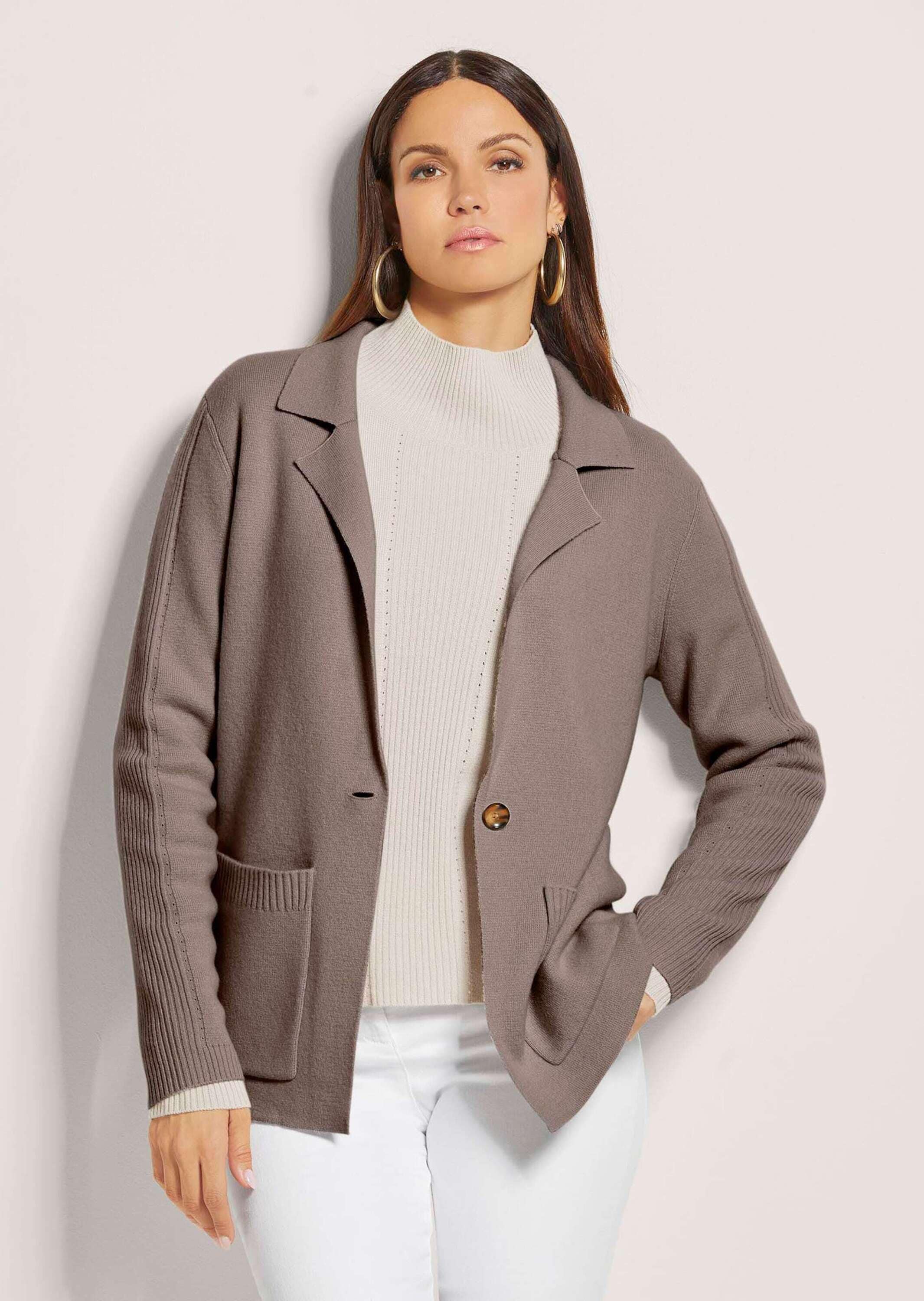 MADELEINE Strickjacke »Strickblazer Strickblazer mit Kaschmir«