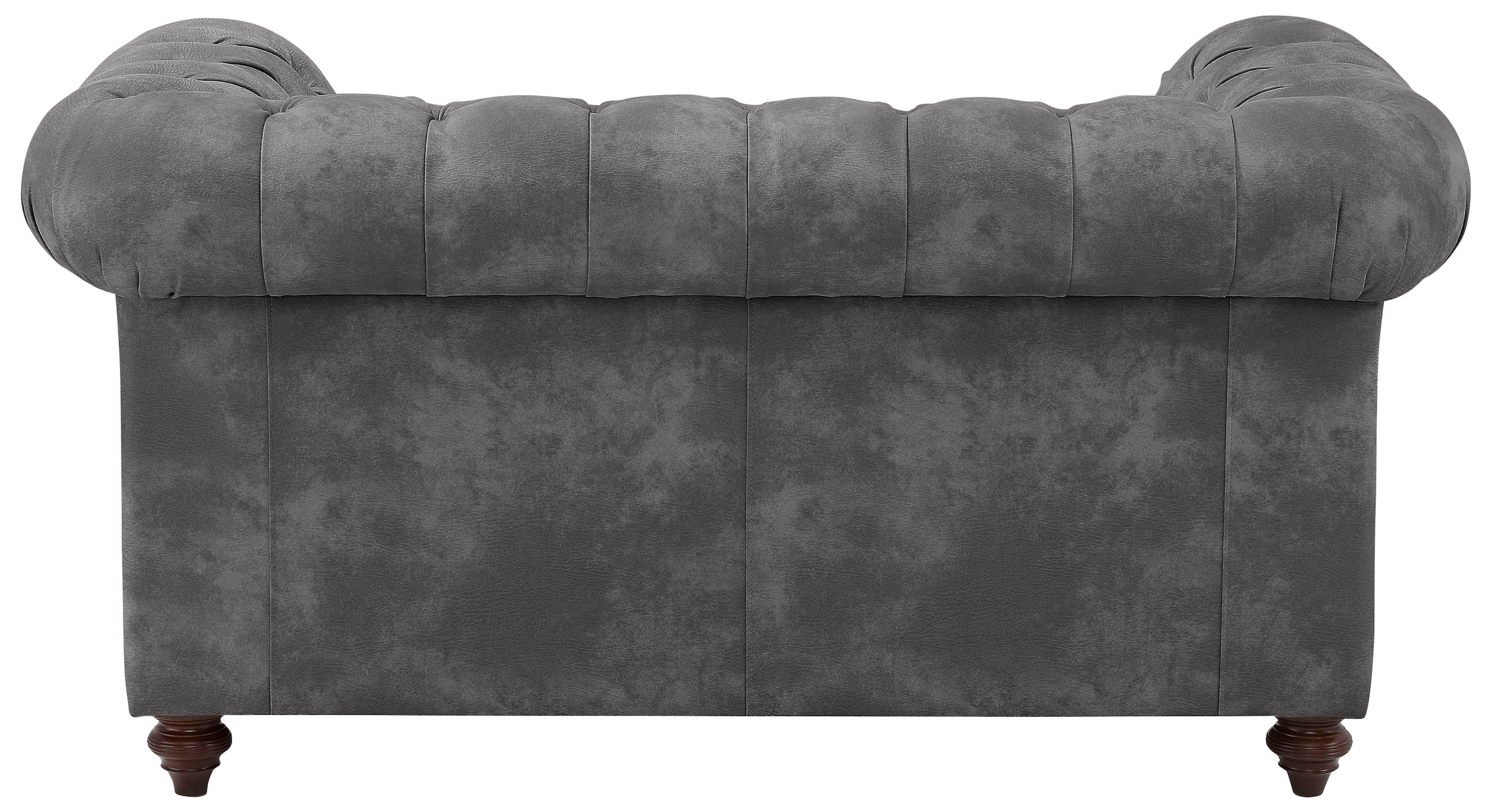 Home affaire Chesterfield-Sofa »Chesterfield 2-Sitzer  B/T/H: 150/89/74 cm« mit hochwertiger Knopfheftung , auch in Leder