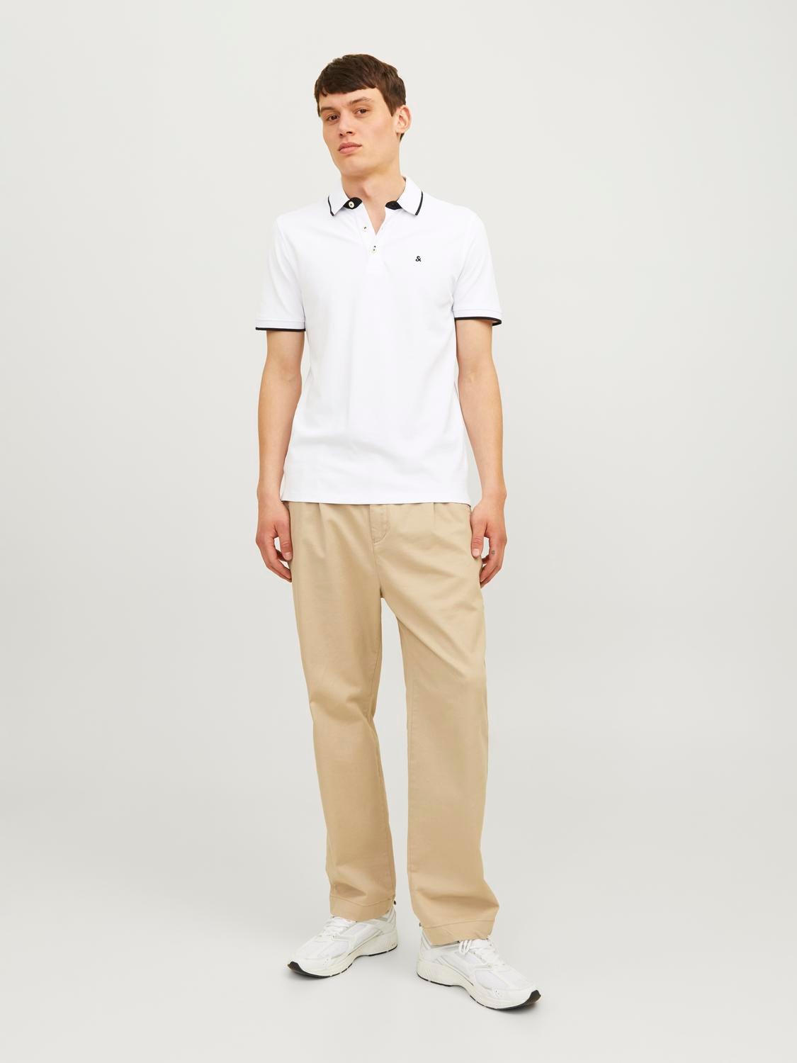 Jack & Jones Poloshirt »JJEPAULOS POLO SS 2PK MP NOOS«, (Packung, 2 tlg., 2er-Pack)
