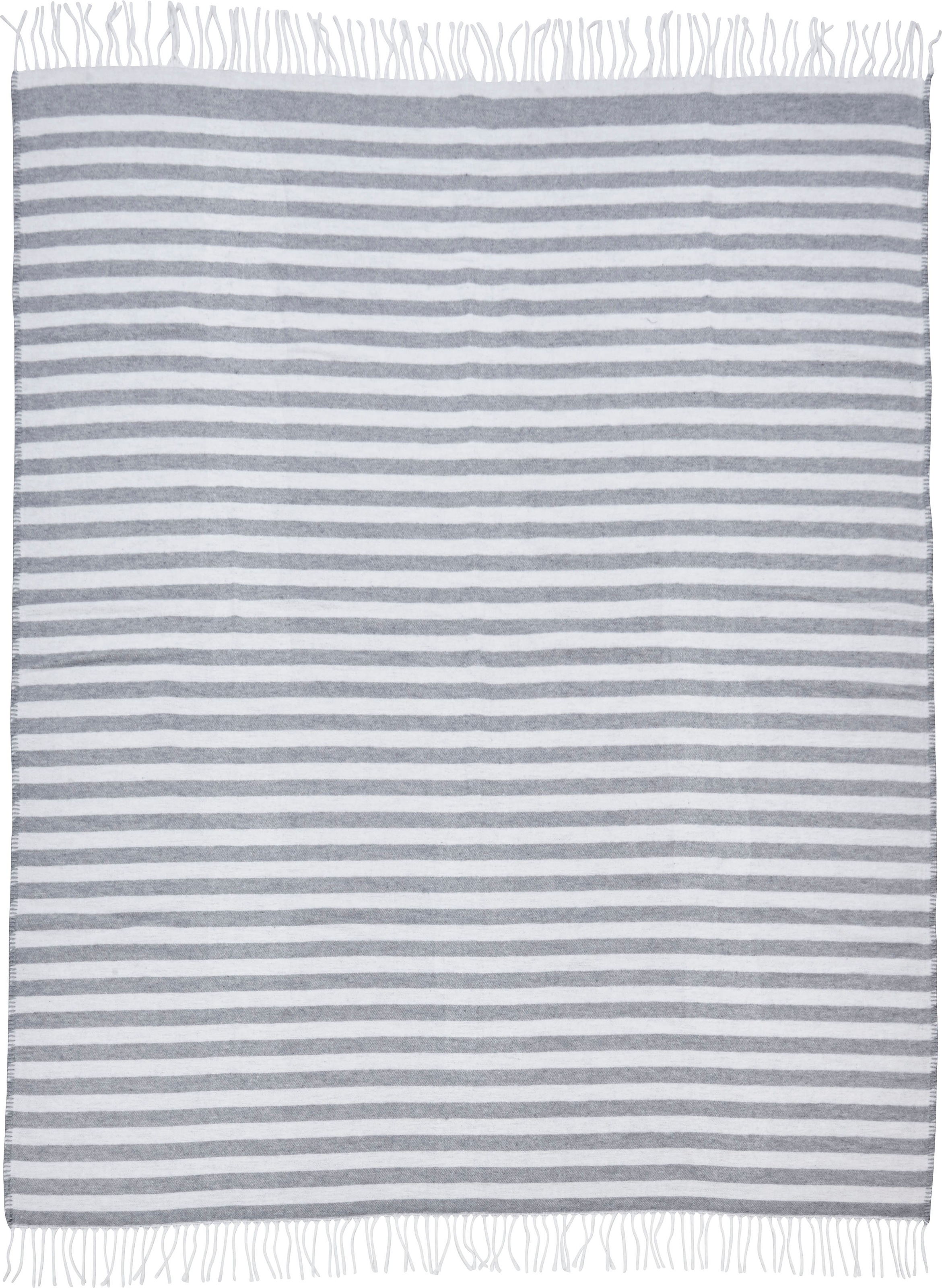 done.® Wohndecke »Stripes«, Superweiche Wohndecke mit Fransen